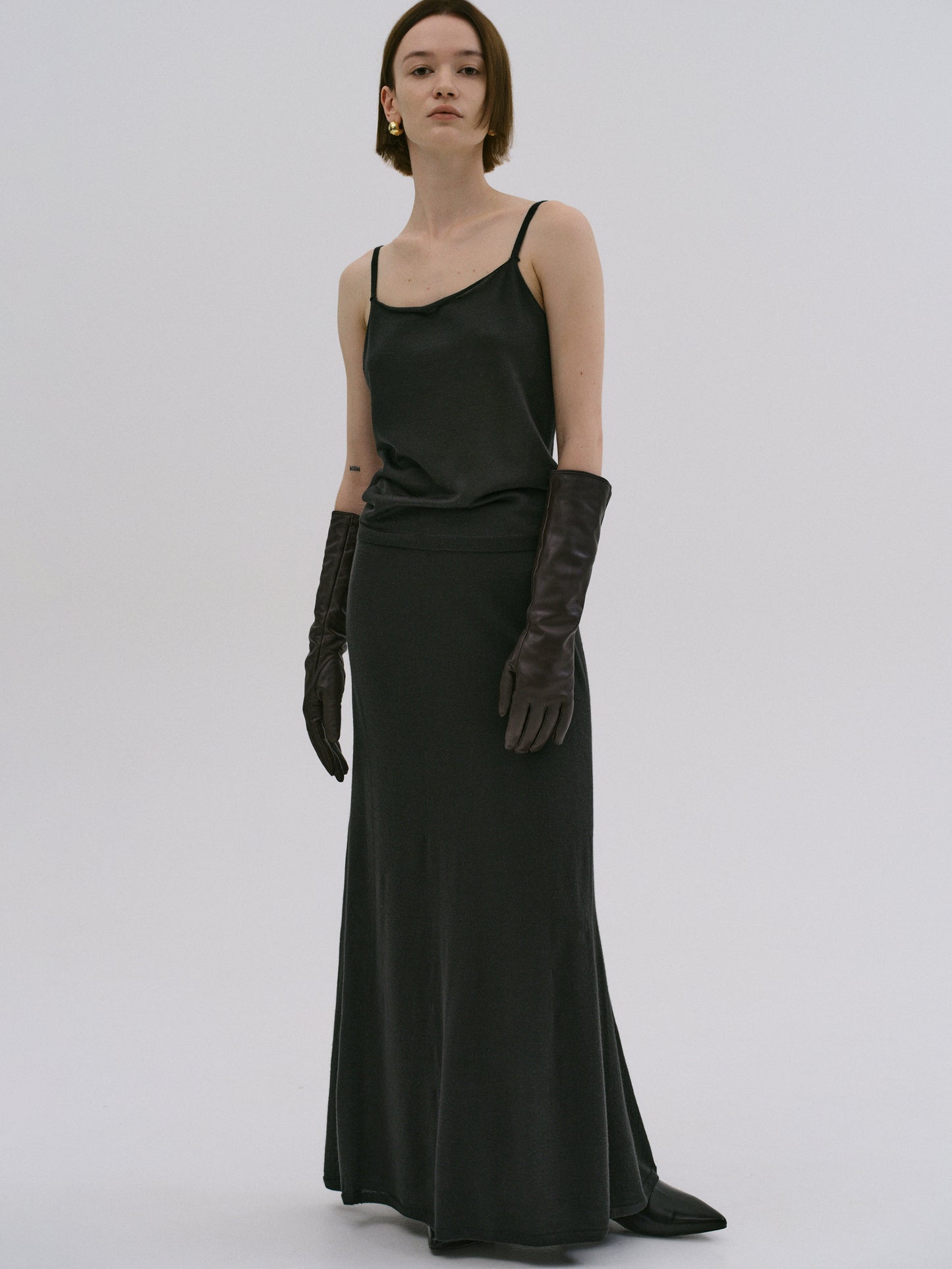 Knitted Camisole, Dark Green