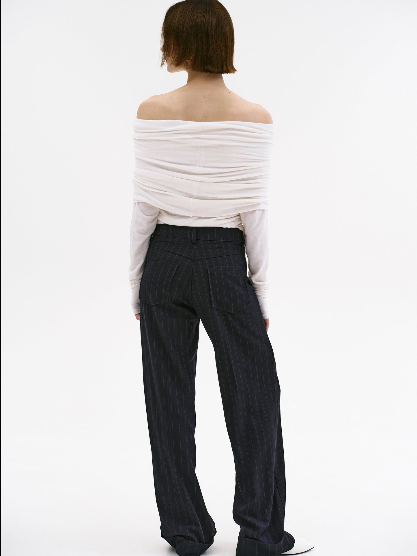 Tova Off Shoulder Knit, Cream