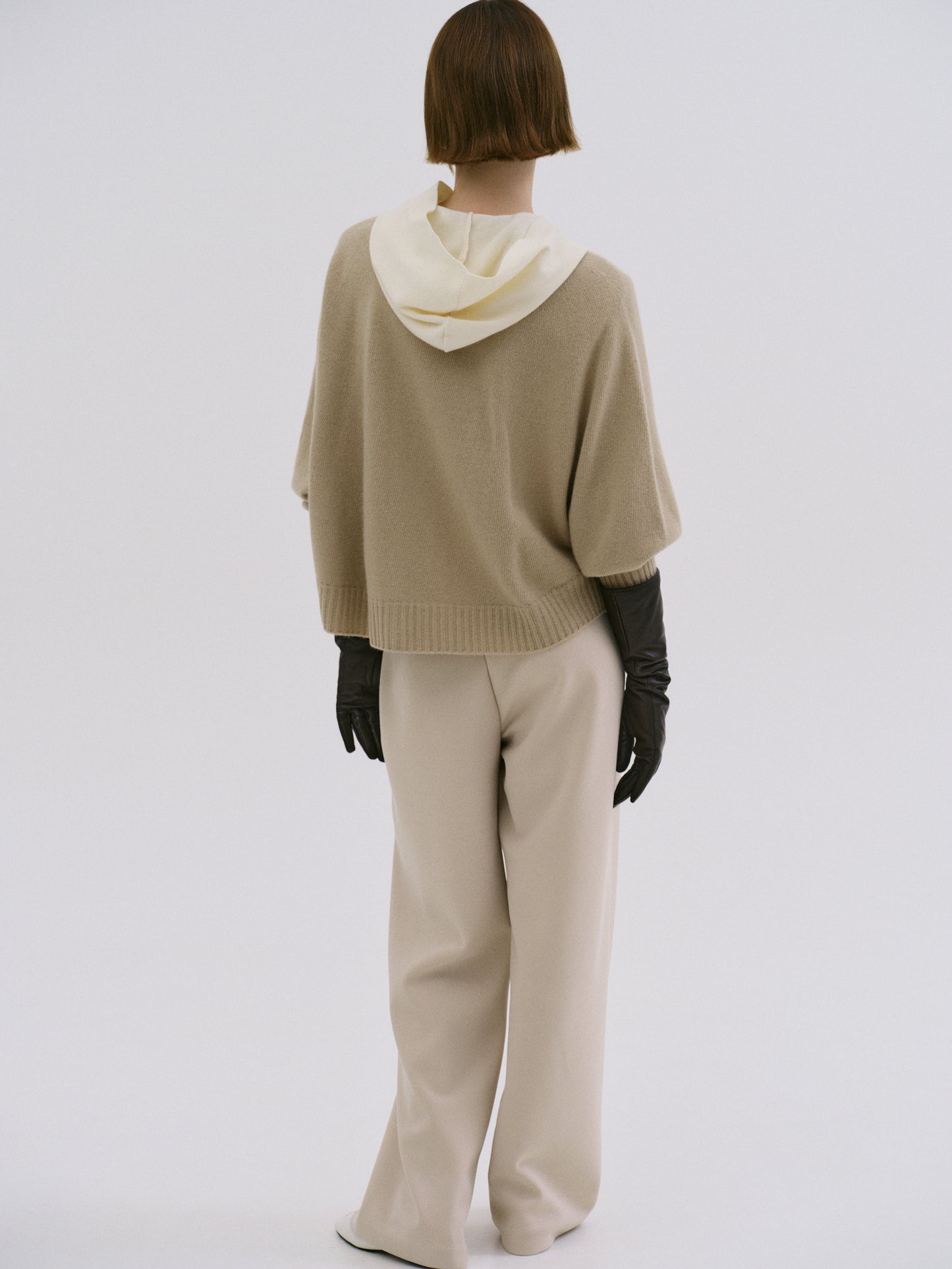 Merino Wool Cardigan, Sand