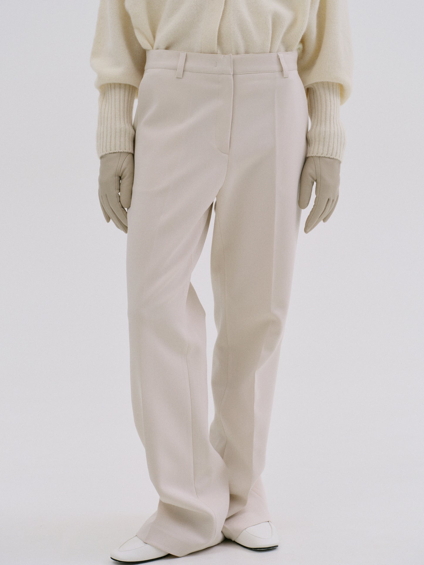 Signature Slim Trousers, Antique Cream