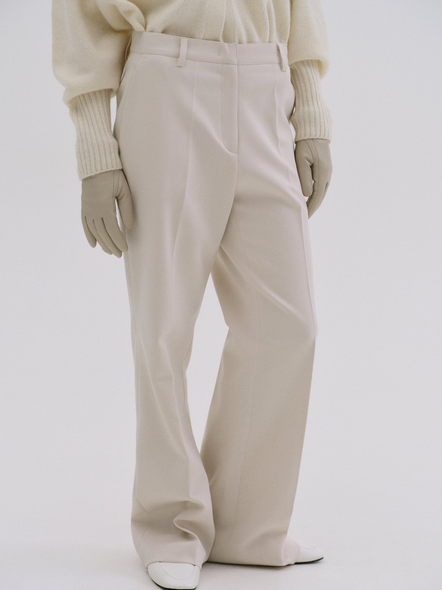 Signature Slim Trousers, Antique Cream