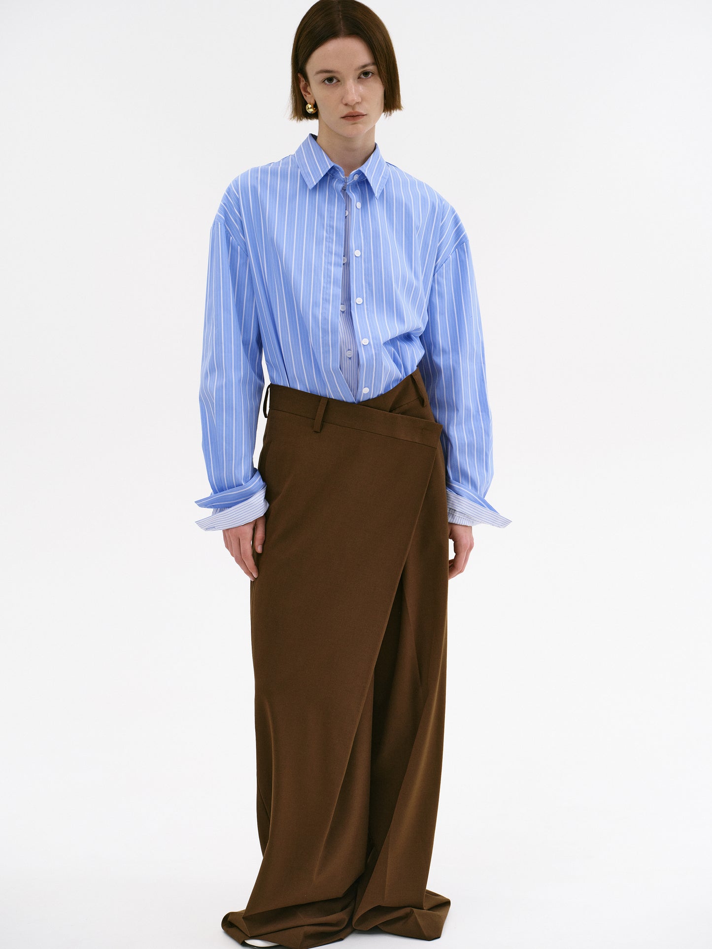 Rennert Criss Cross Trousers, Saddle Brown