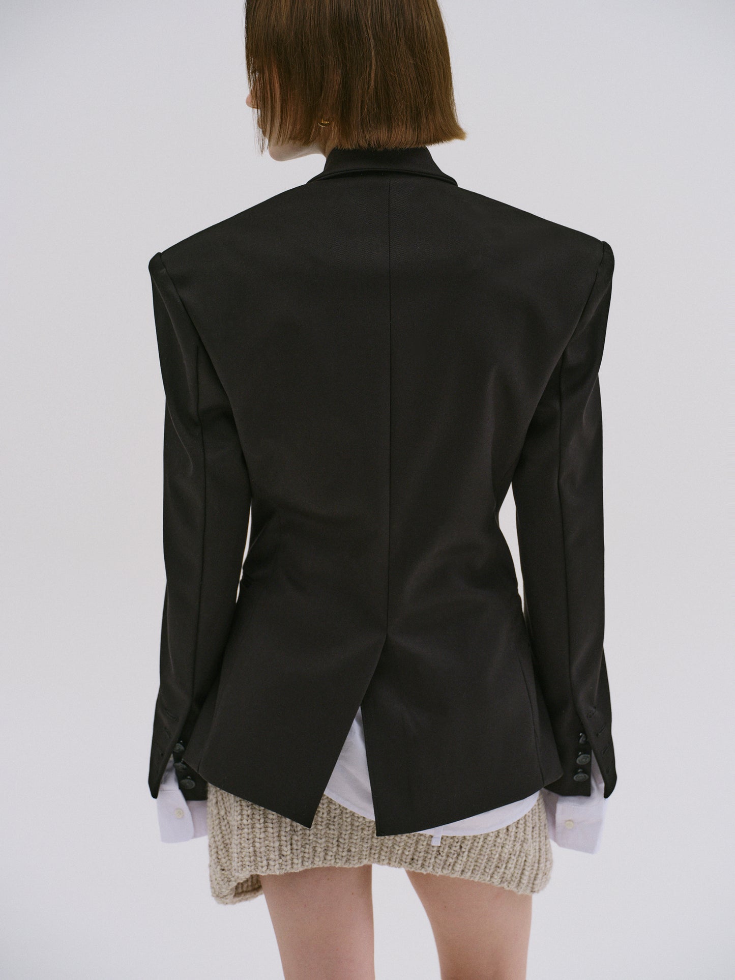 Harper Cinched Blazer, Black