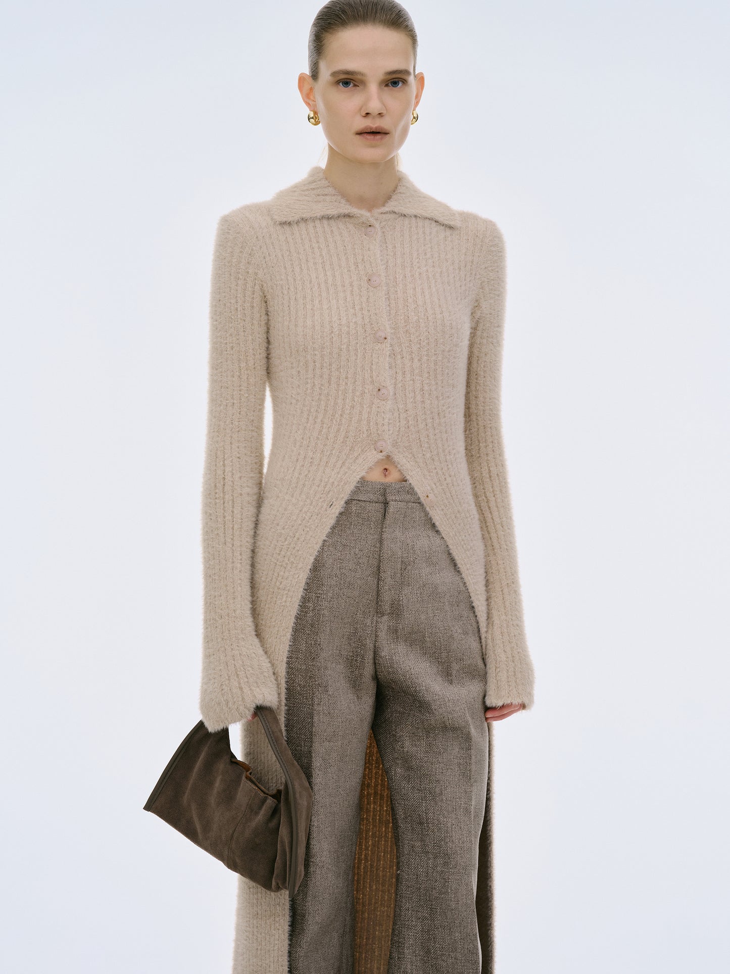 Erwin Longline Knit, Oat