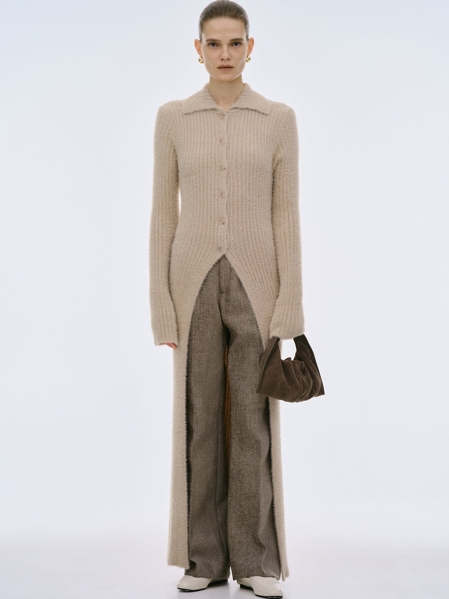 Erwin Longline Knit, Oat