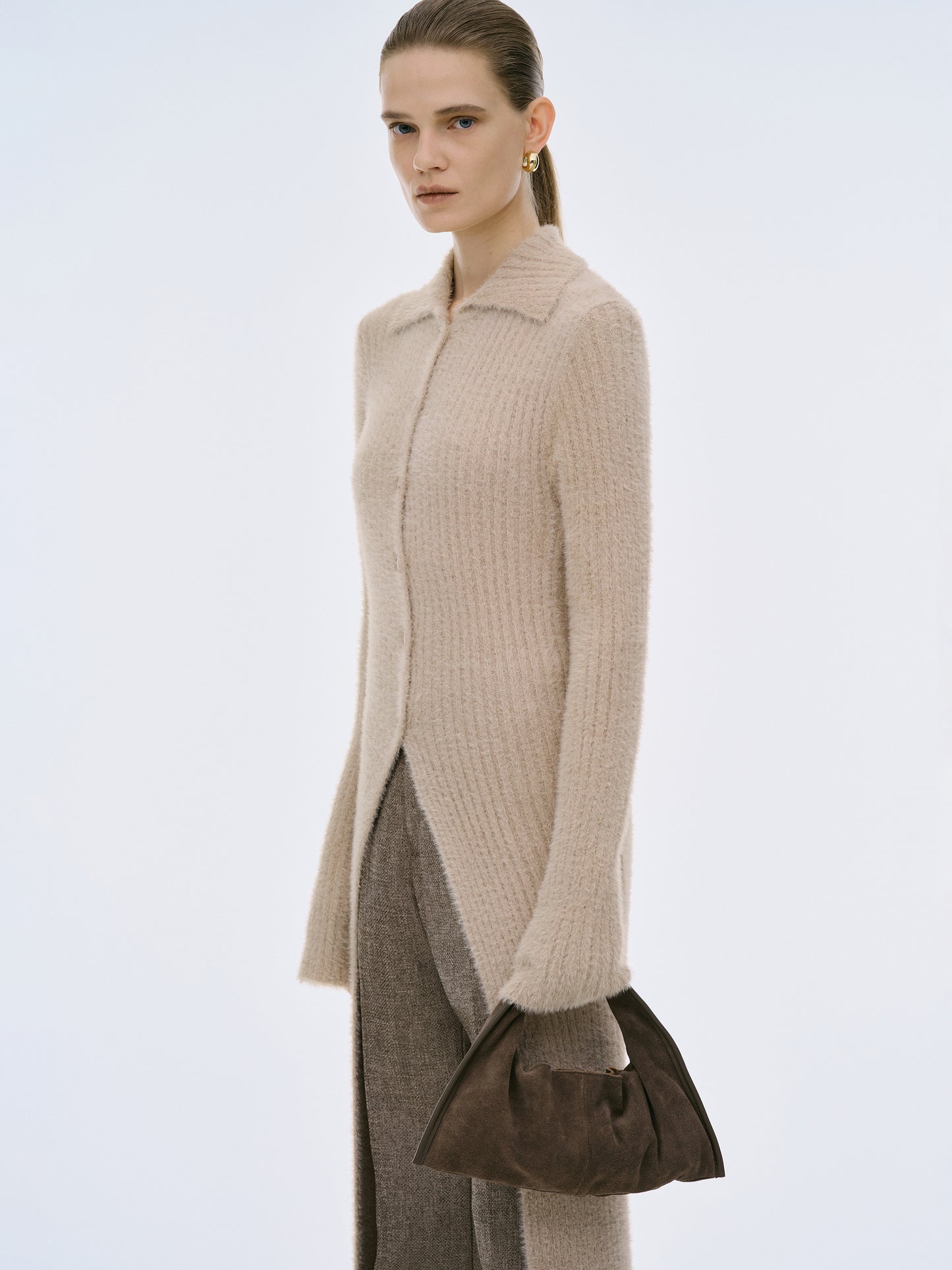 Erwin Longline Knit, Oat
