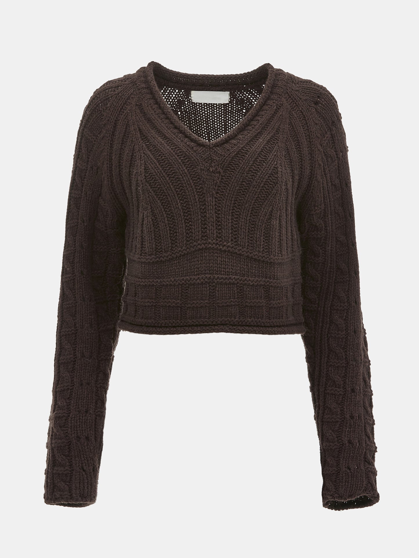 (Pre-order) Pella Lambswool Cable Knit, Bistre