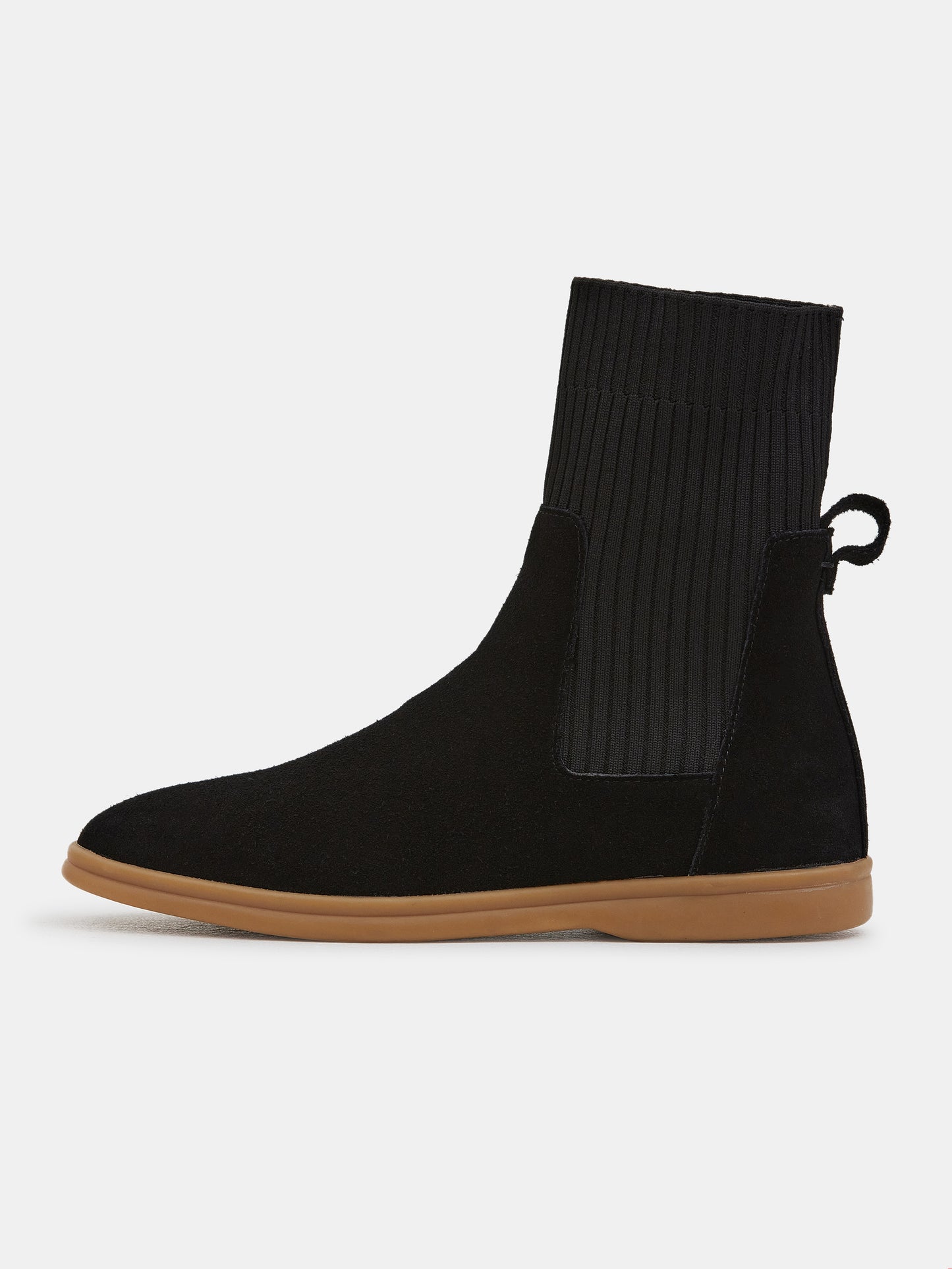 Knitted Sock Boots, Black