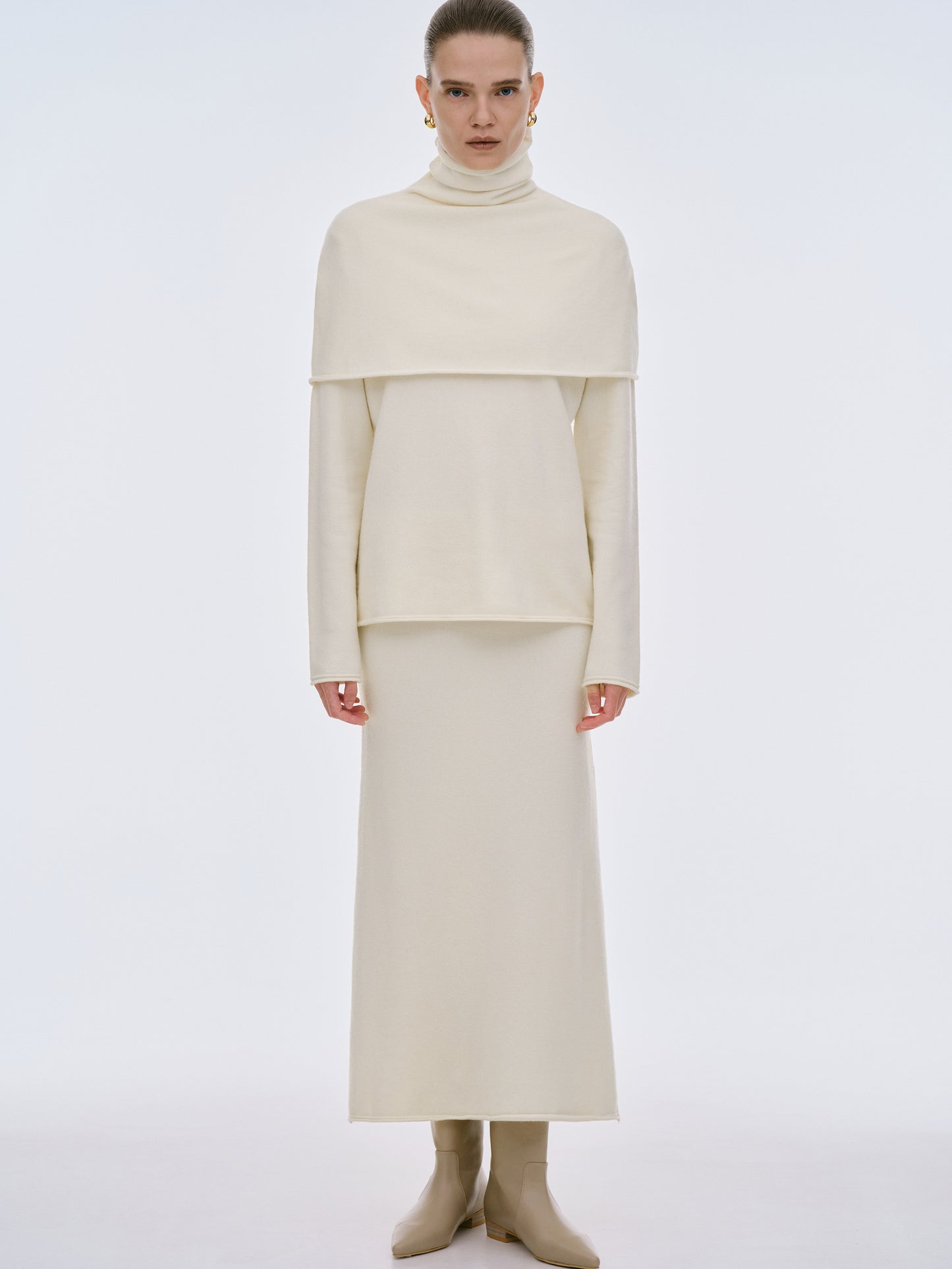 Atis Three-Piece Knit Set, Cream