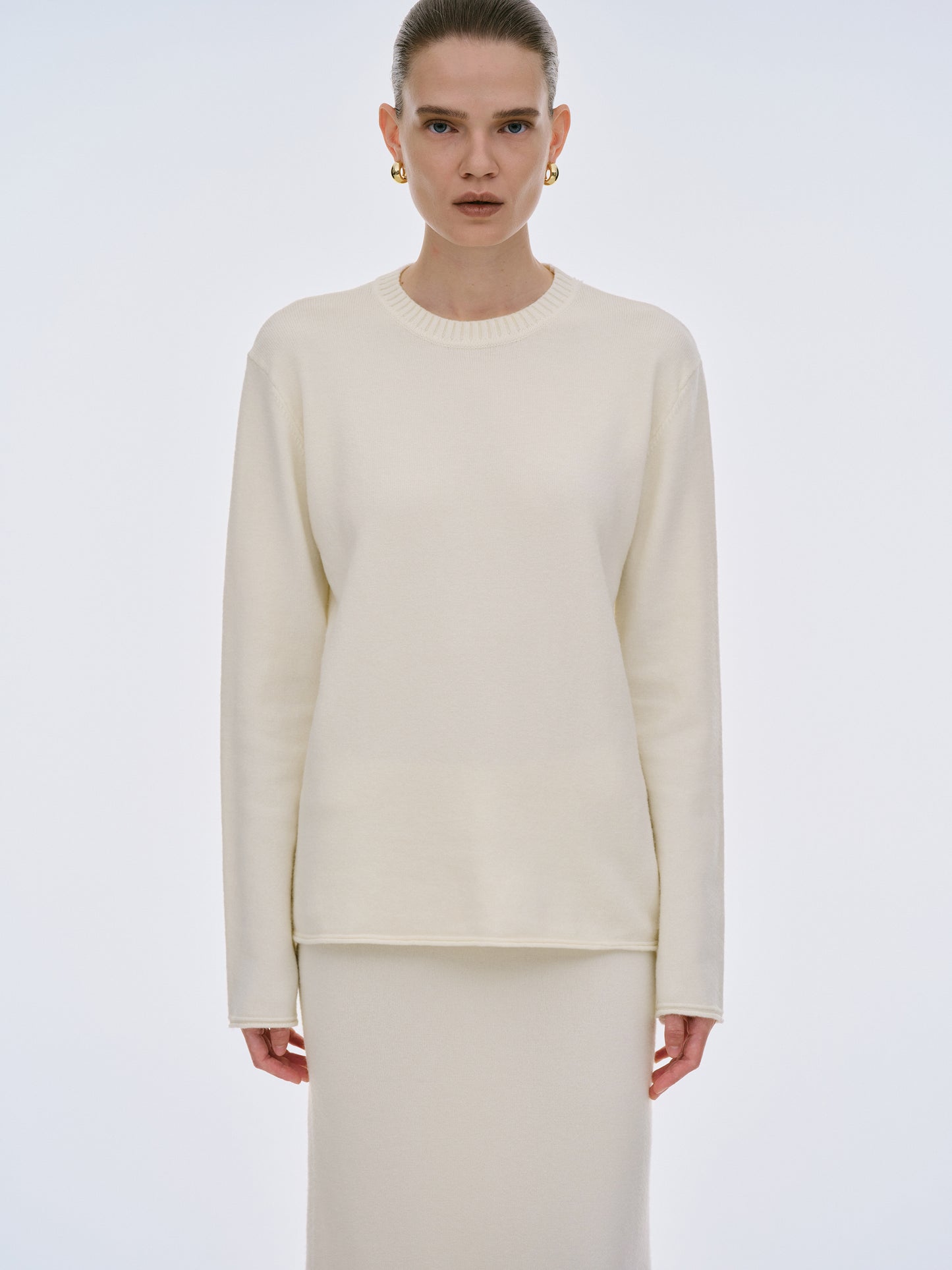 Atis Three-Piece Knit Set, Cream