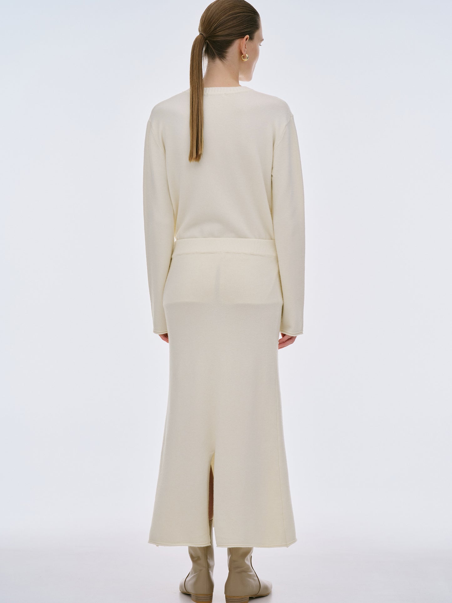 Atis Three-Piece Knit Set, Cream