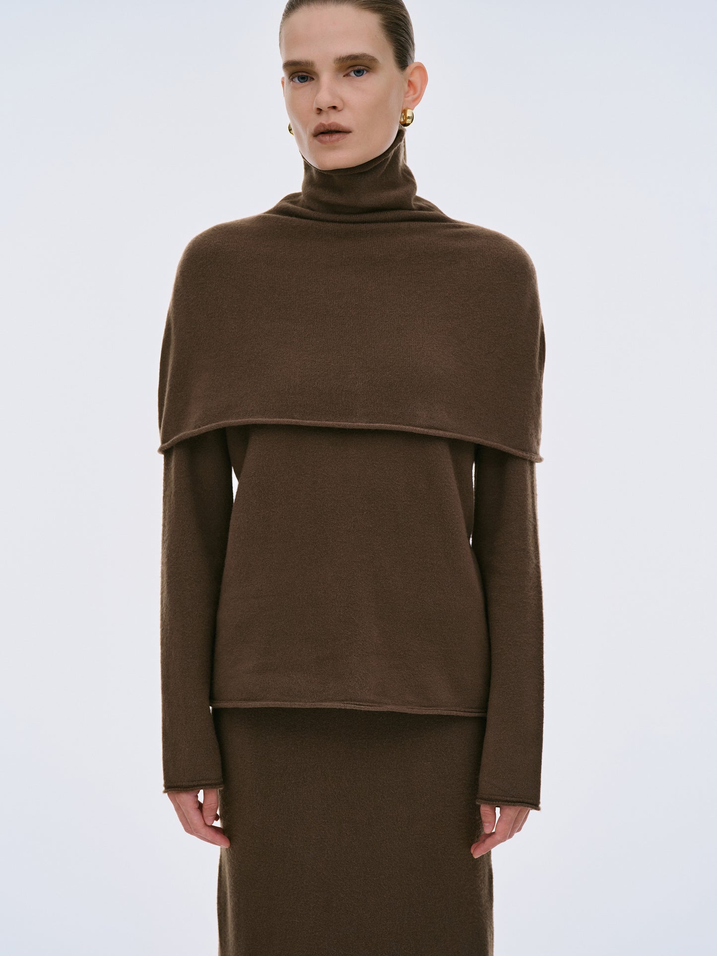 Atis Three-Piece Knit Set, Brunette