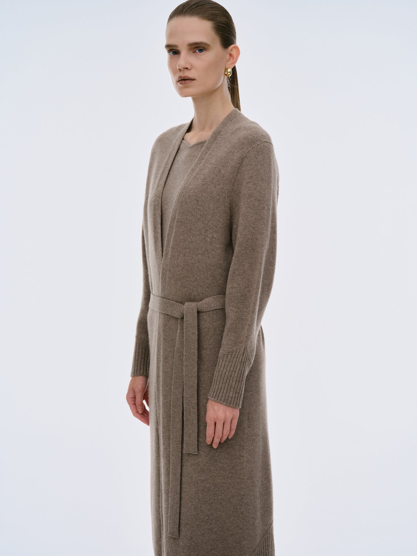 Fonteyn Cashmere Cardigan, Mud