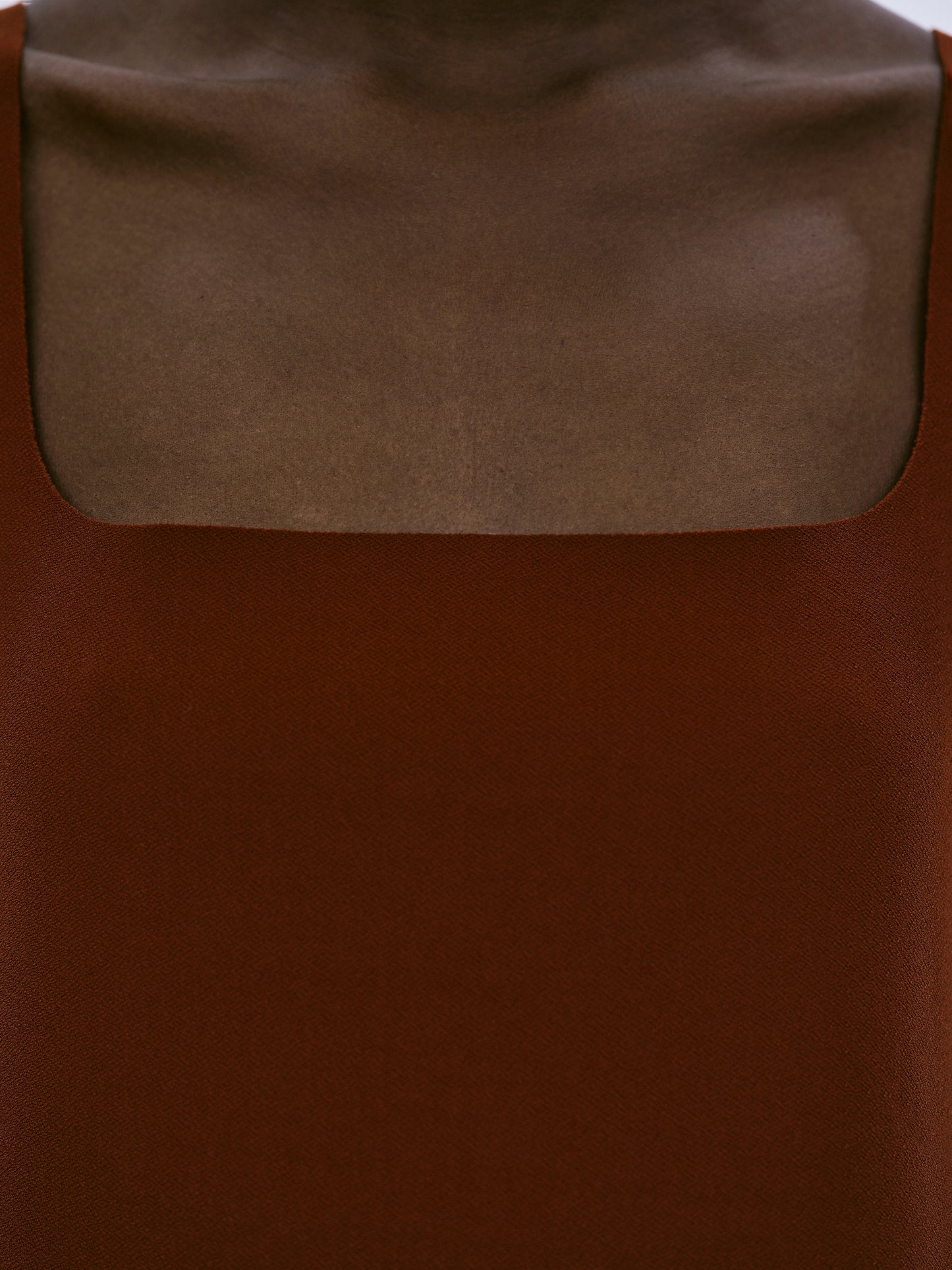 Flared Crepe Top, Garnet