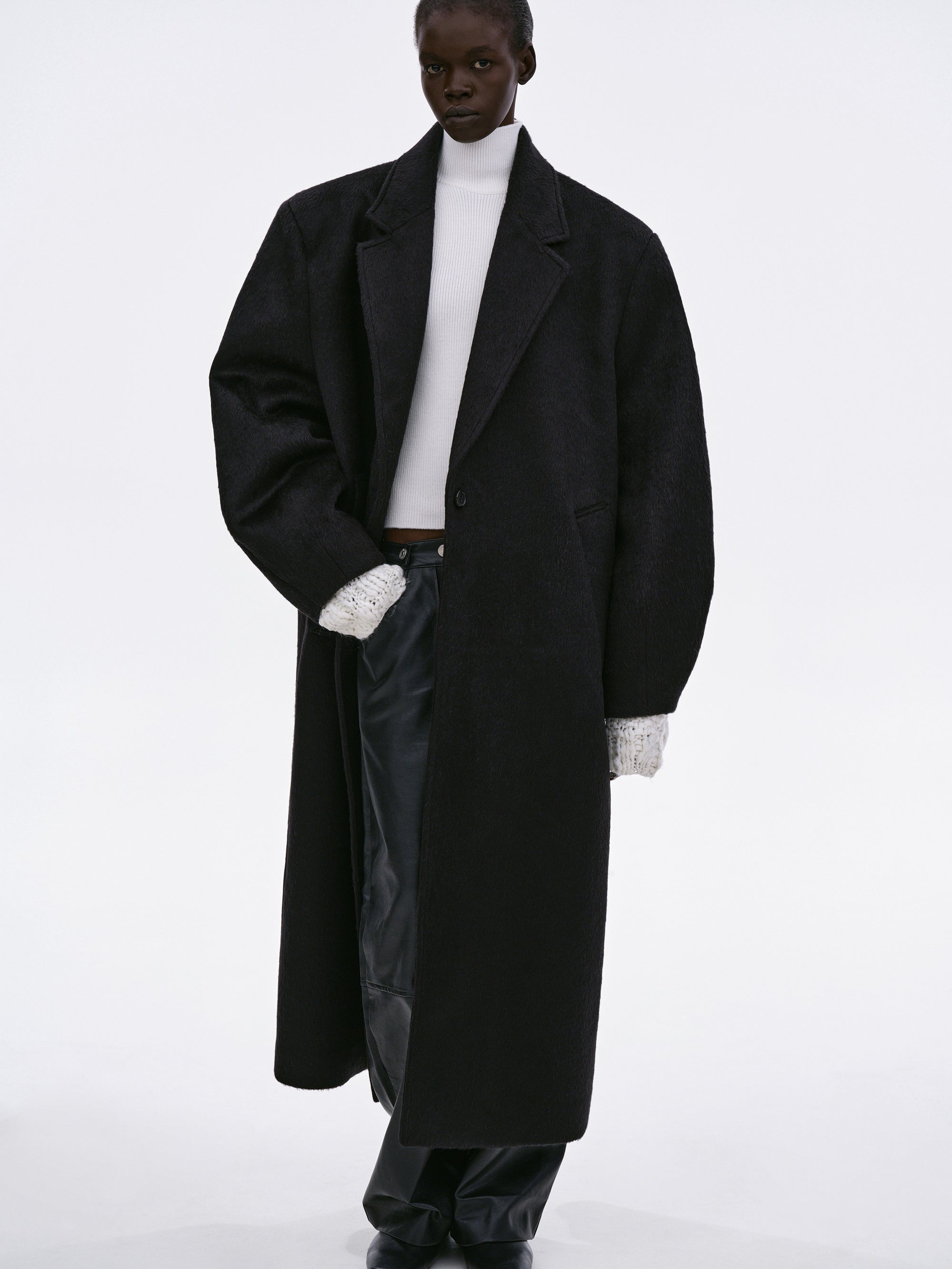 Nuevo Cocoon Coat, Black