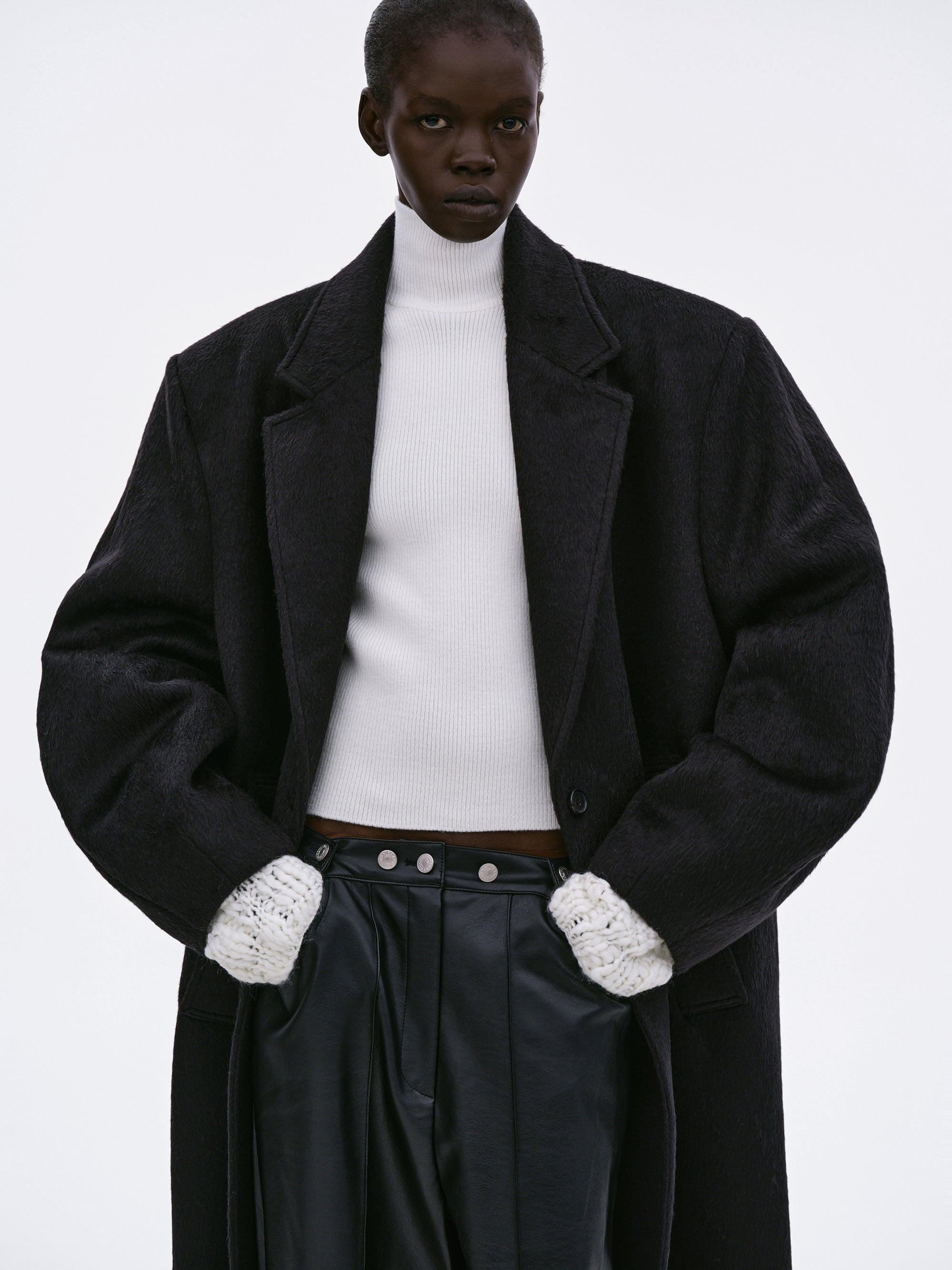 Nuevo Cocoon Coat, Black