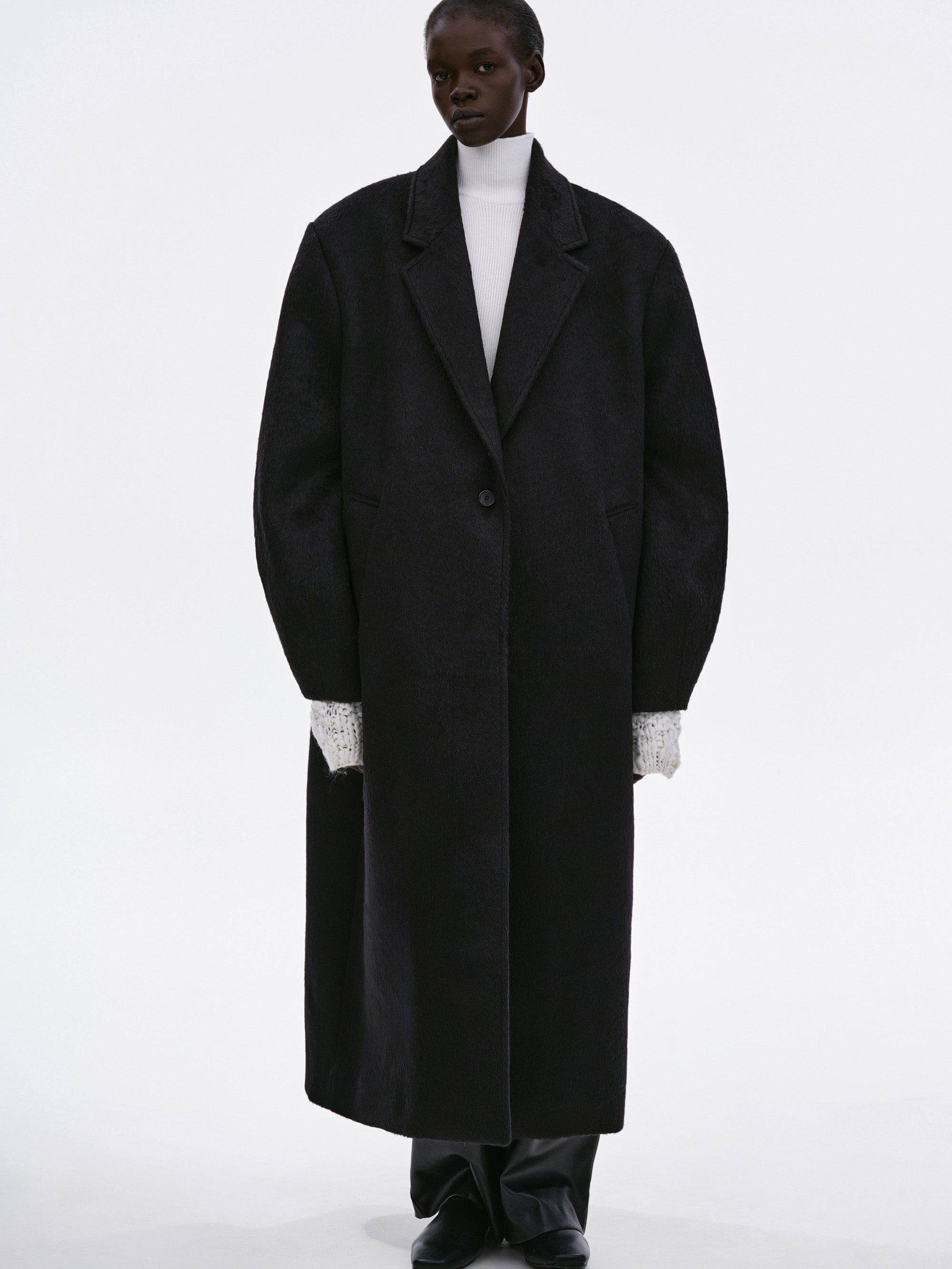 Nuevo Cocoon Coat, Black