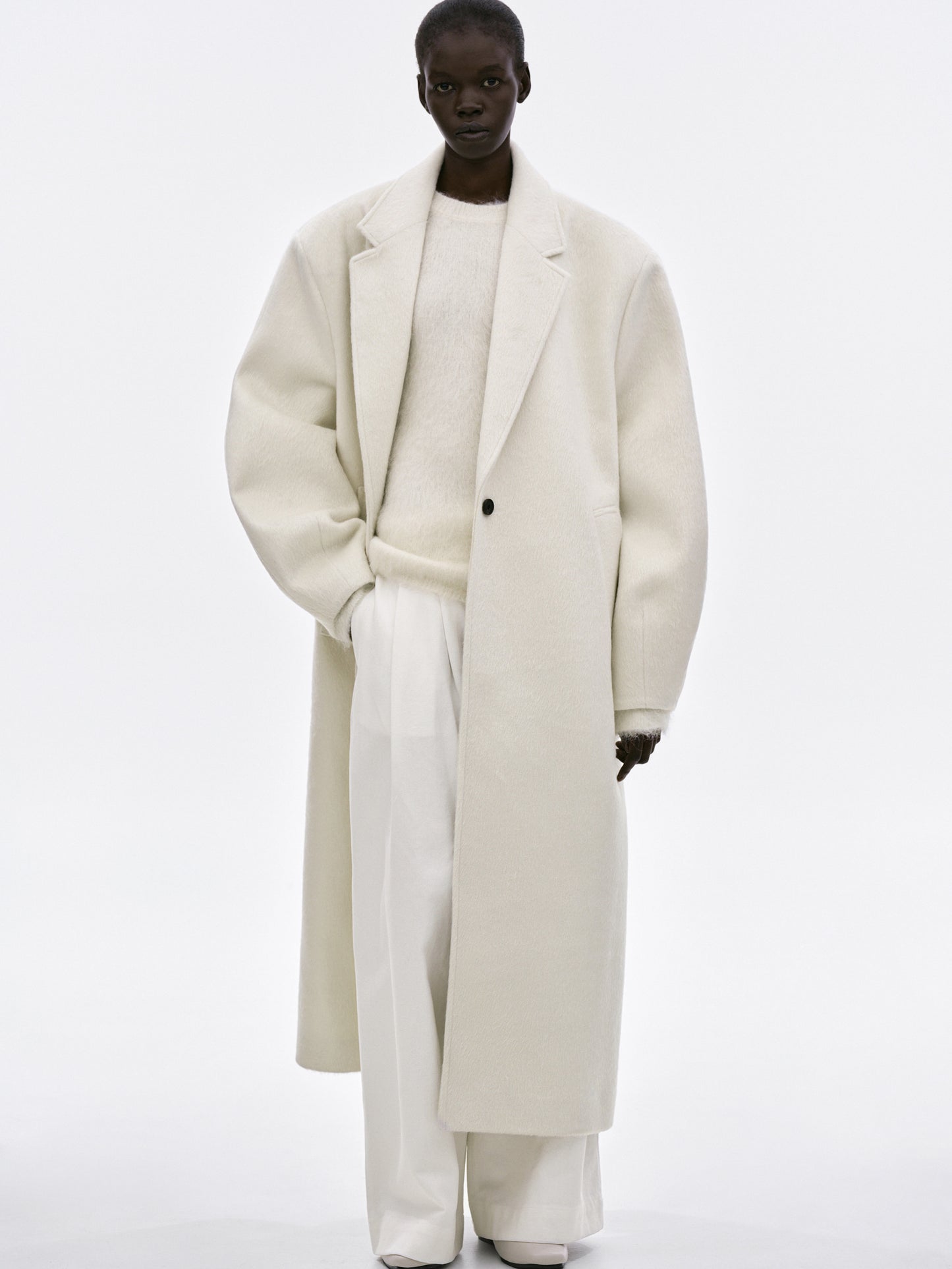 Nuevo Cocoon Coat, Powder