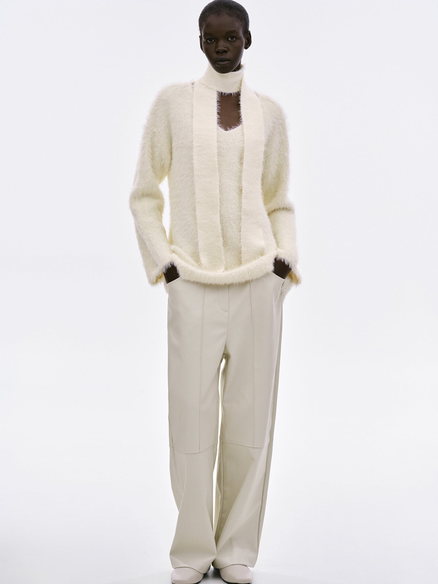 Brushed Strap Knit, Cashew Nut