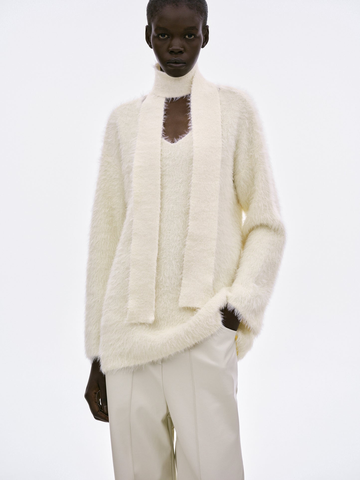 Brushed Strap Knit, Cashew Nut