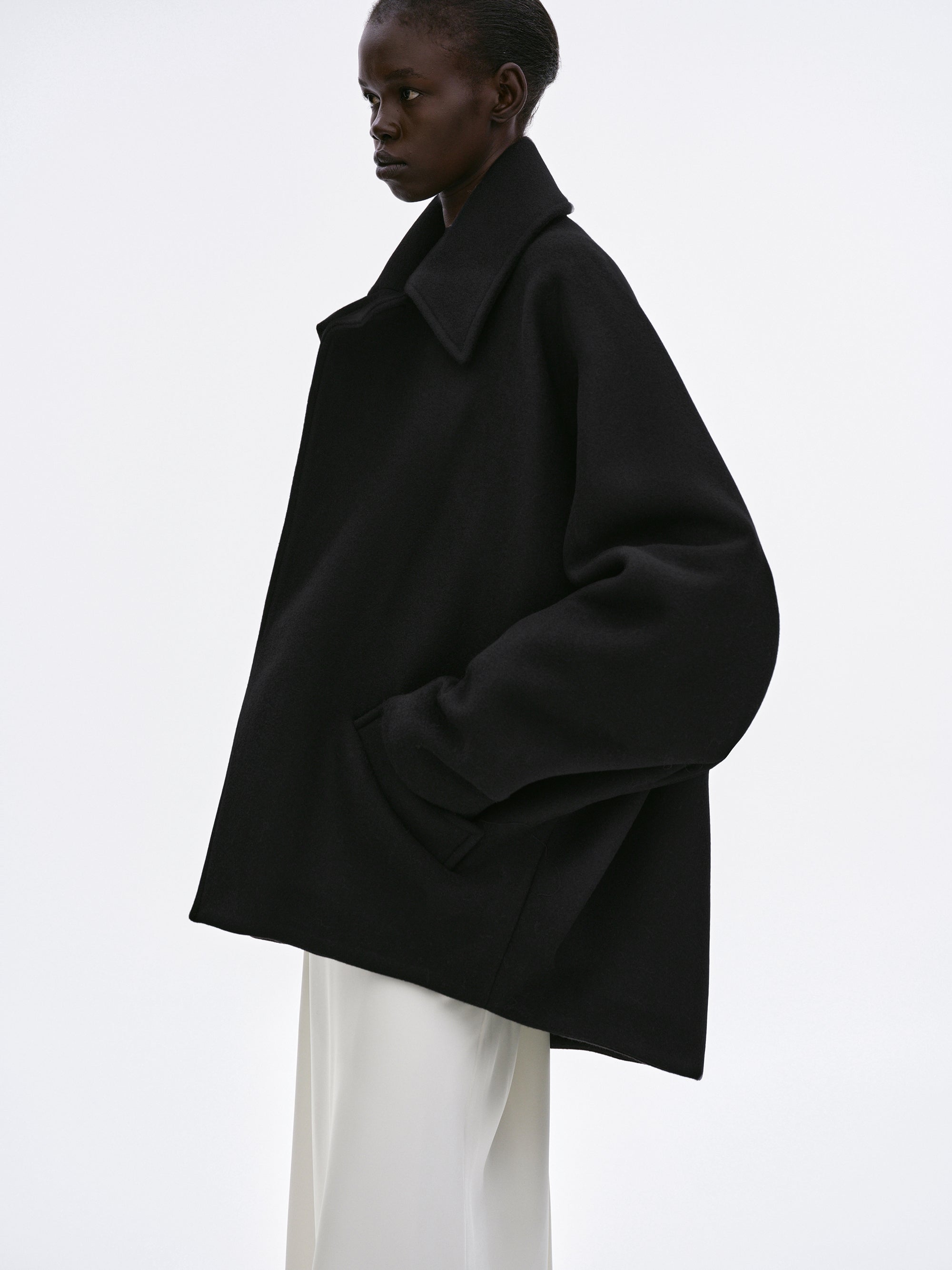 Asymmetrical peacoat best sale