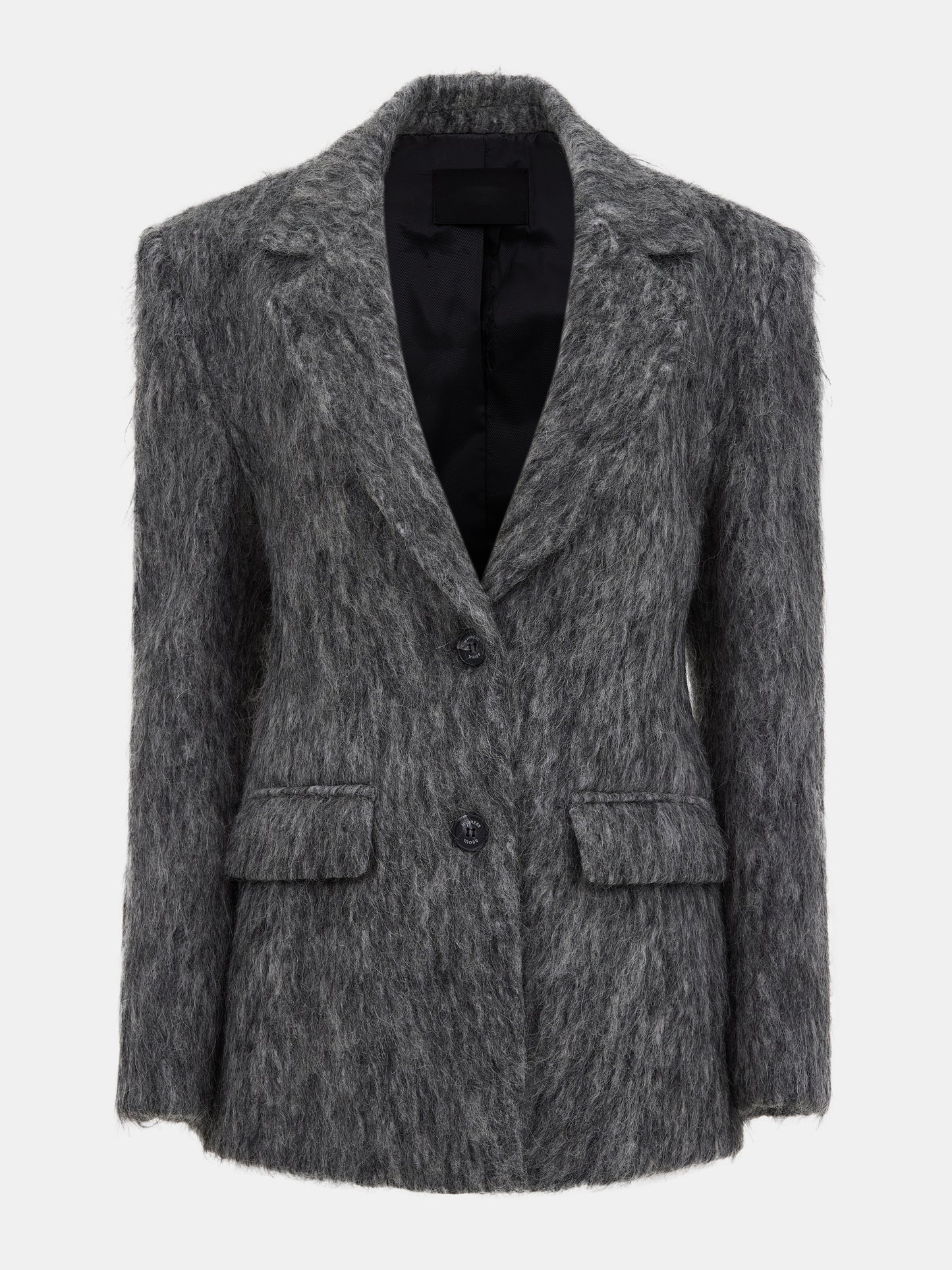 Sloane Brushed Cinch Blazer, Anthracite Melange