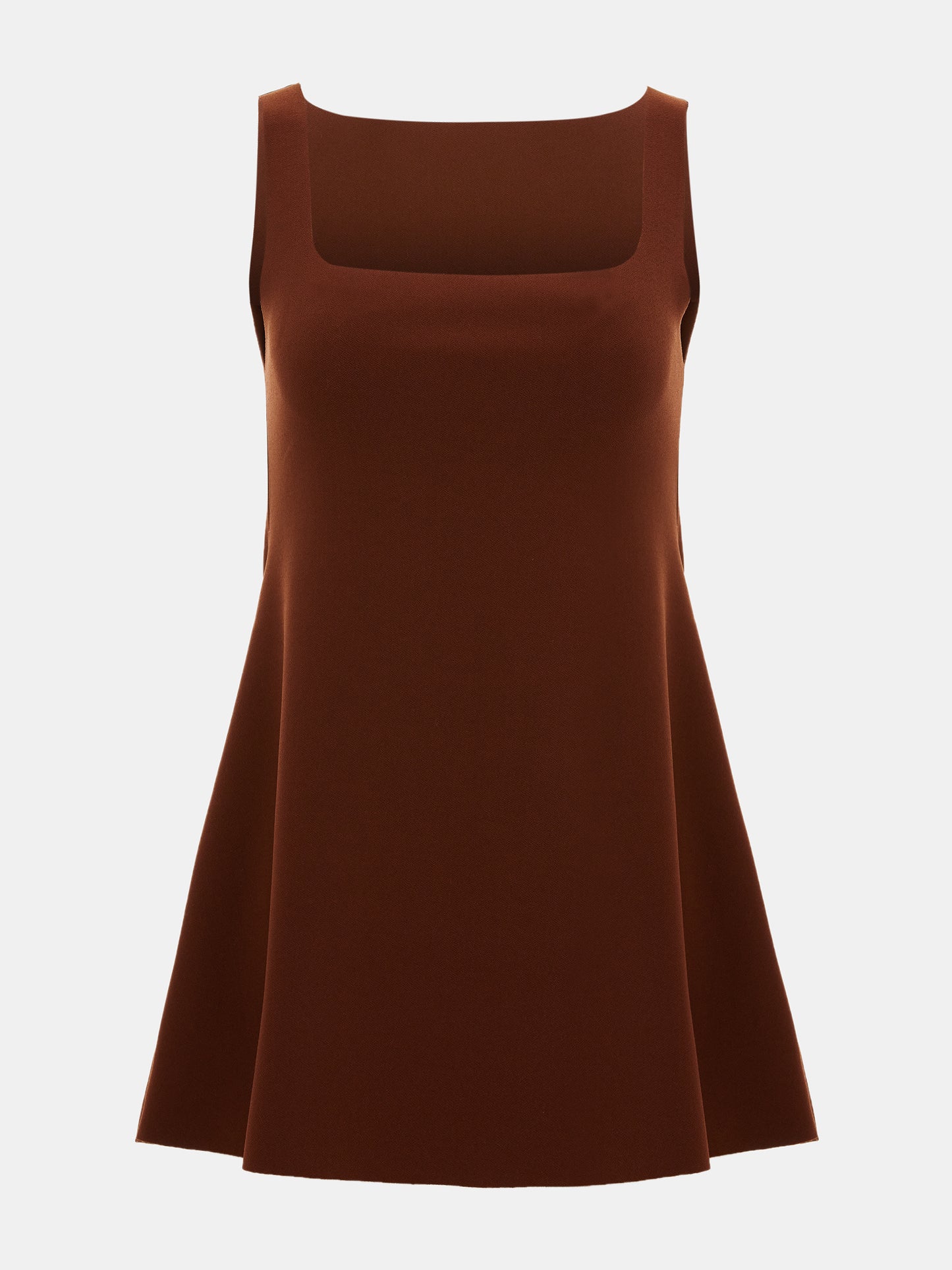 Flared Crepe Top, Garnet