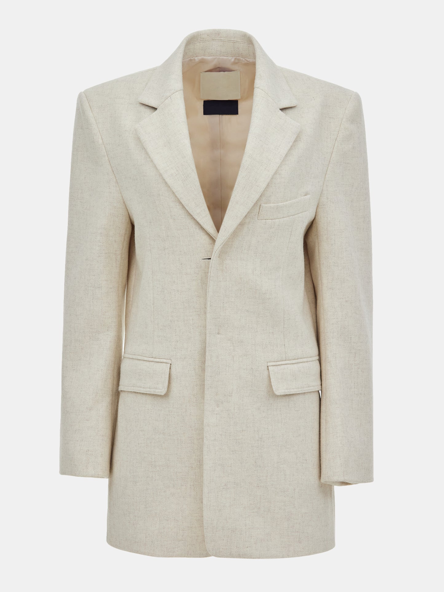 Cinch-Back Blazer, Oat Melange