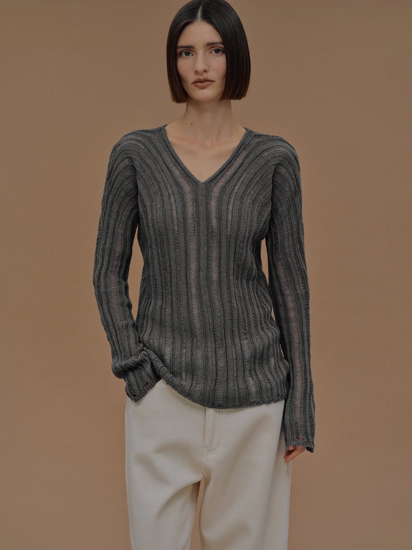 Rufos Ladder Knit, Cadet