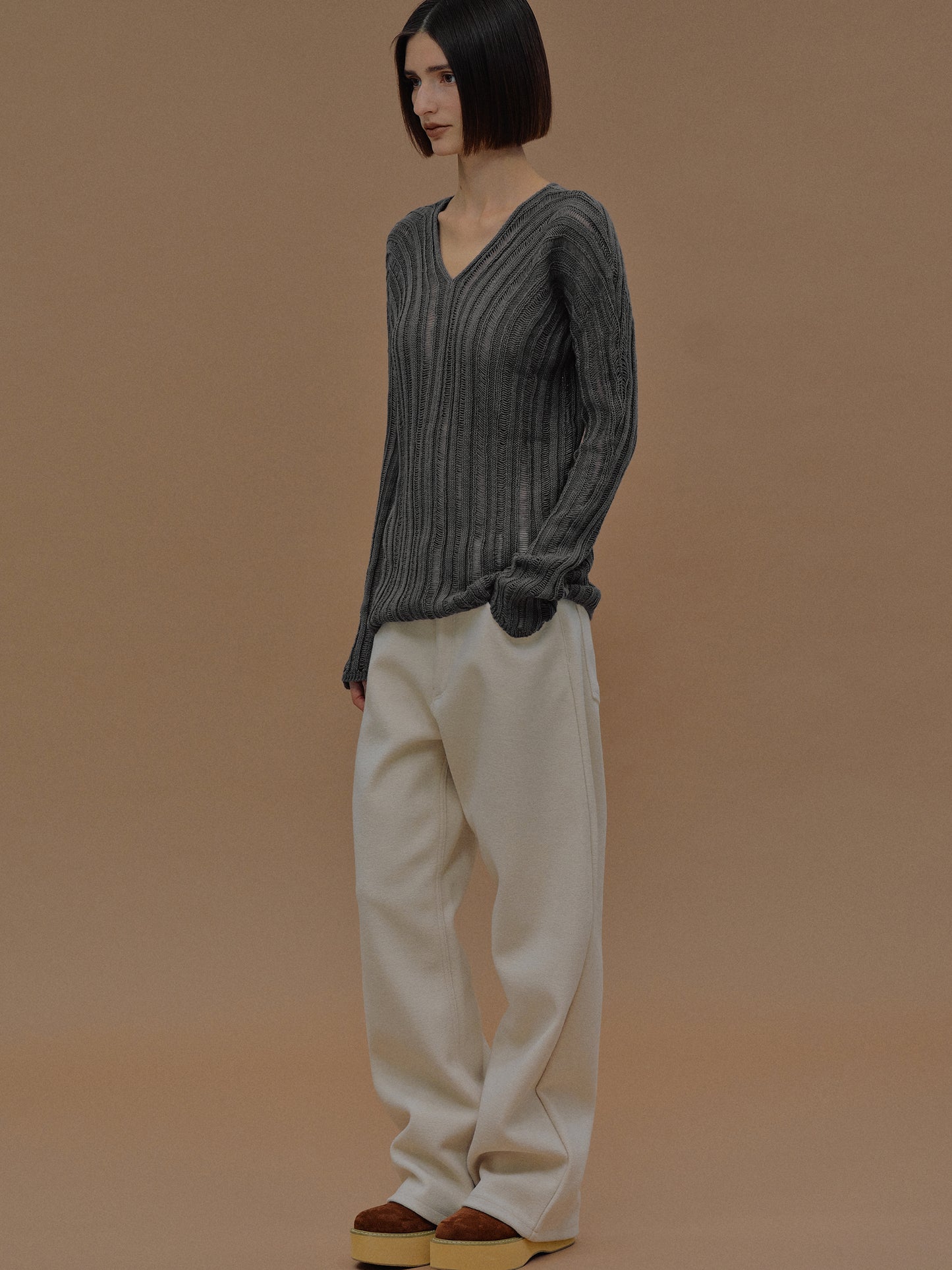 Rufos Ladder Knit, Cadet