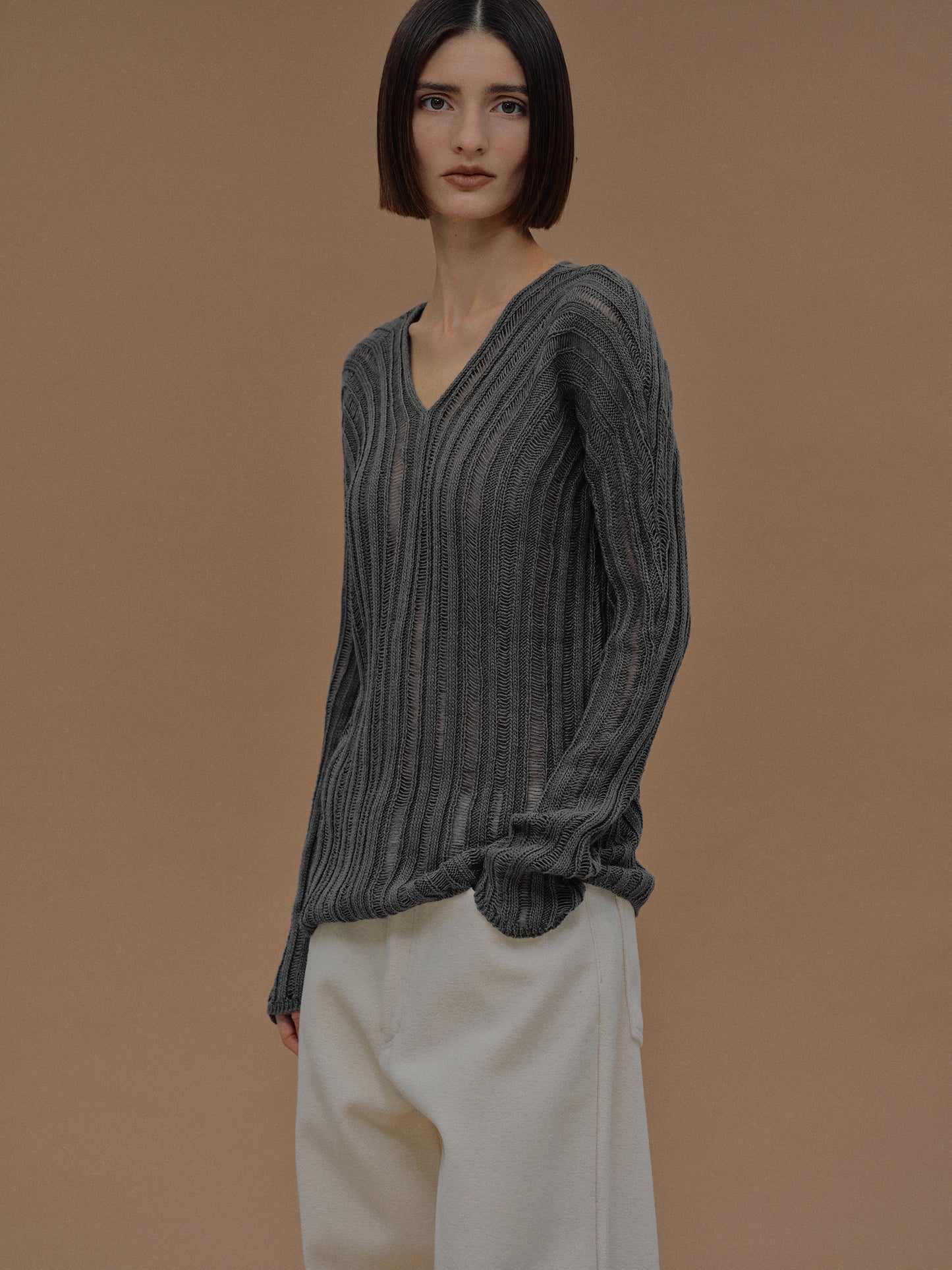 Rufos Ladder Knit, Cadet