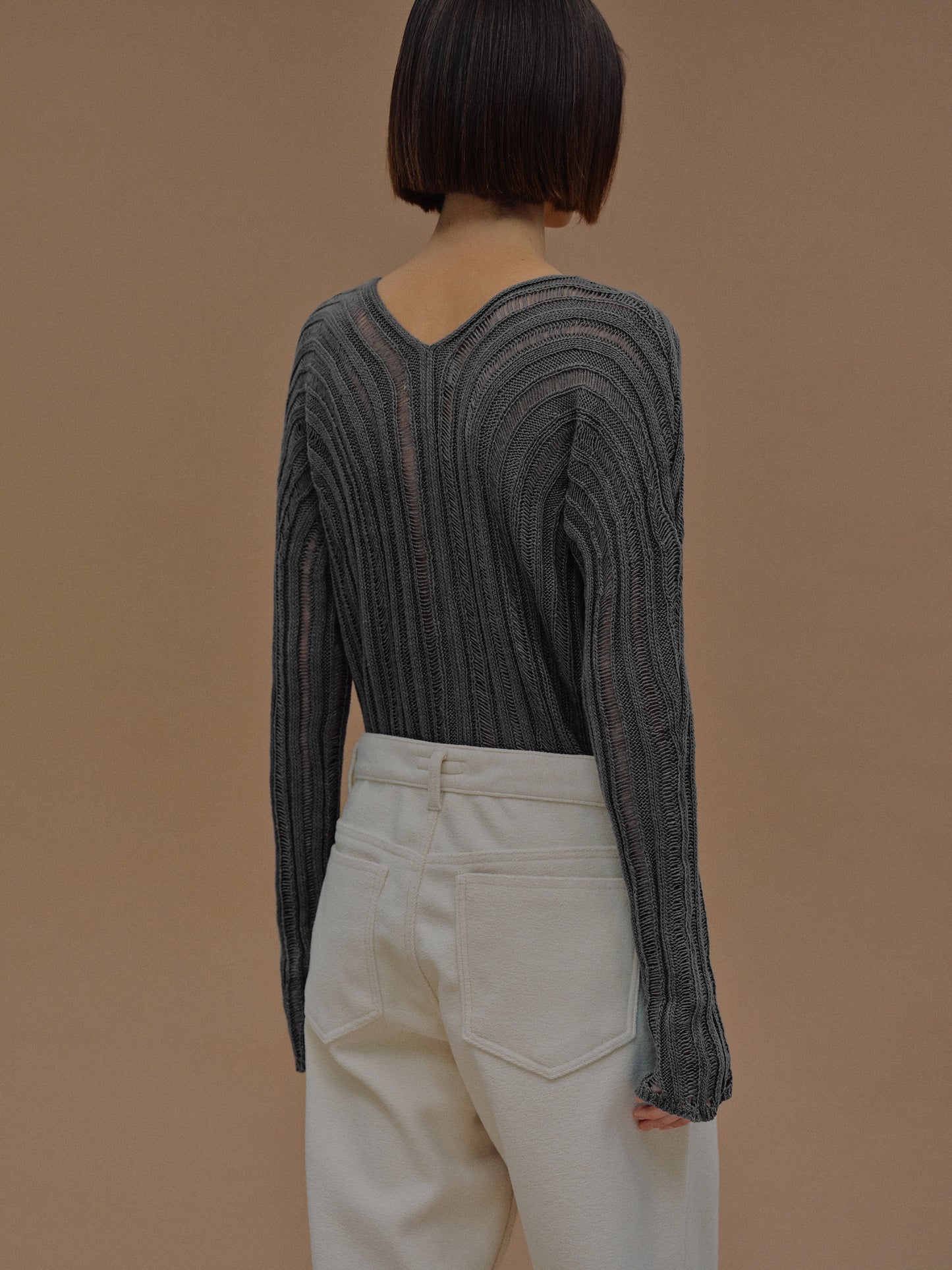 Rufos Ladder Knit, Cadet