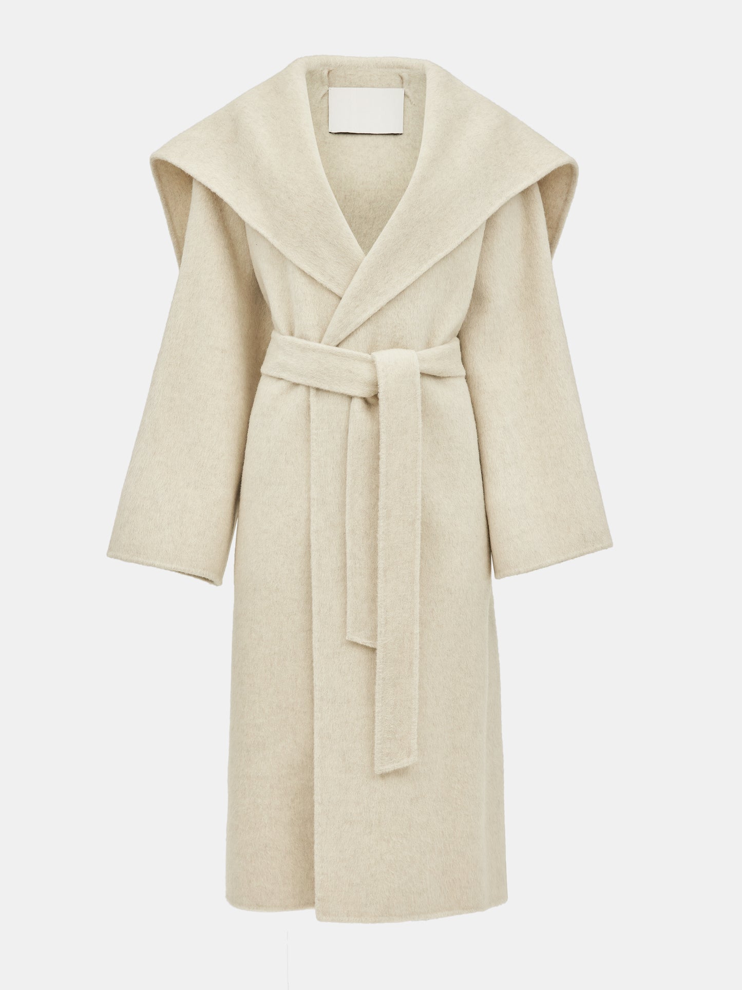 Double Face Wool Coat, Cloud Cream