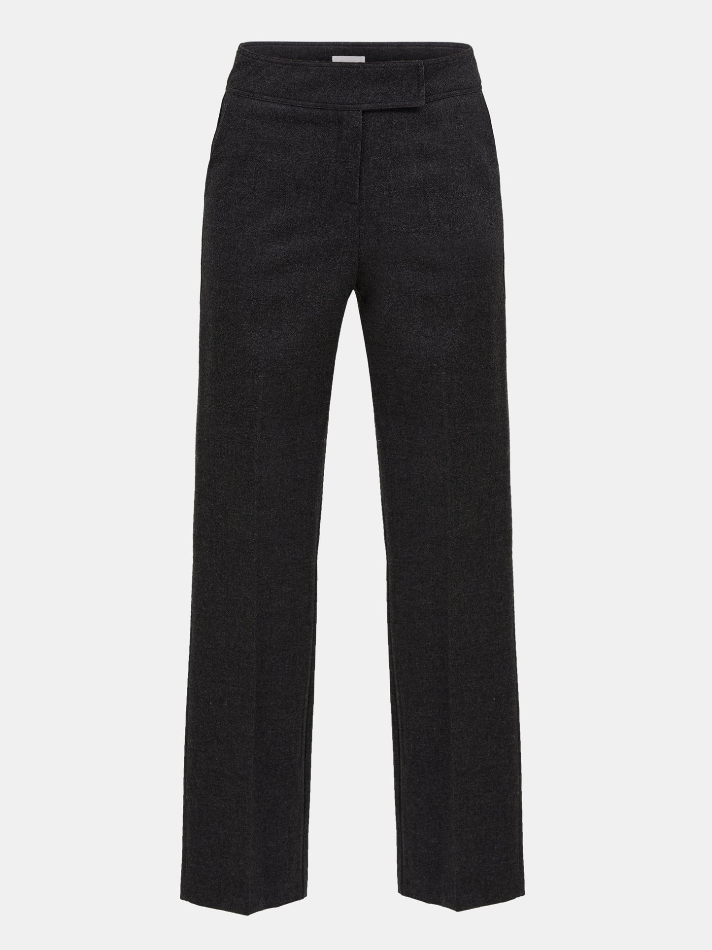 Tapered Long Trousers, Basalt Melange