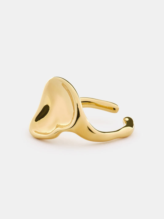 Open Drop Ring, Gold