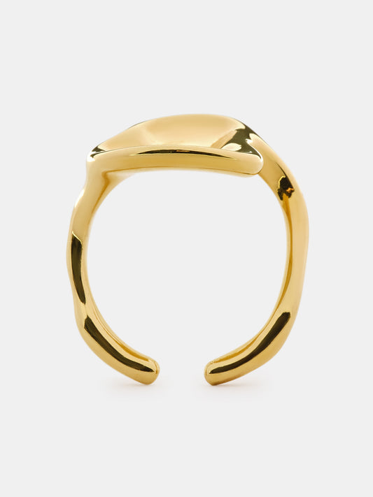 Open Drop Ring, Gold