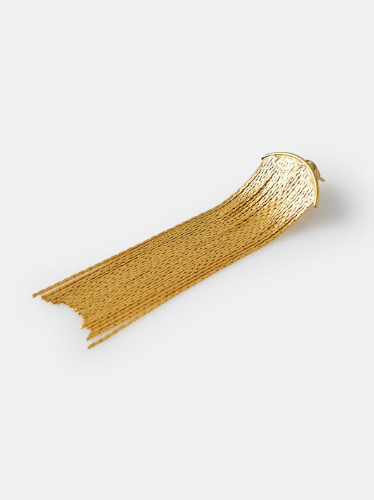 Tassel Drop Earrings, Gold