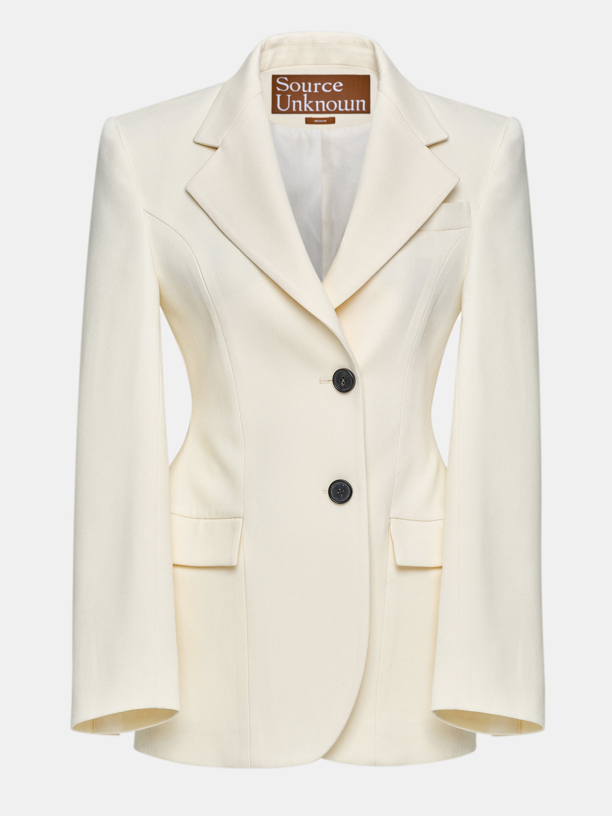 Poldo Hourglass Blazer, Cream