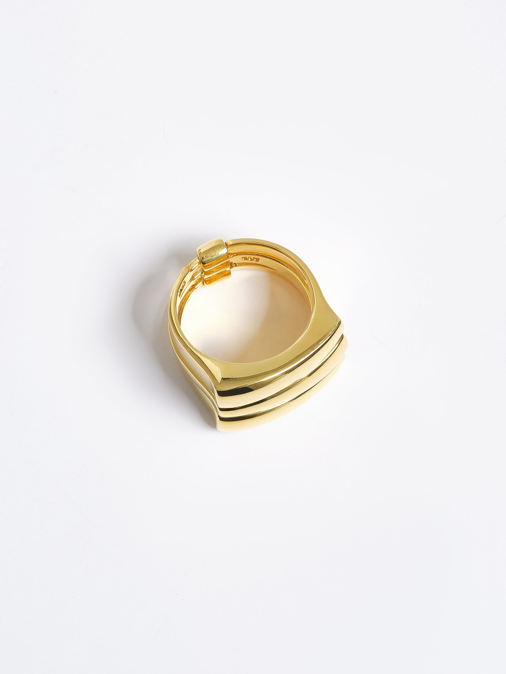 Tiered Bang Ring, Gold