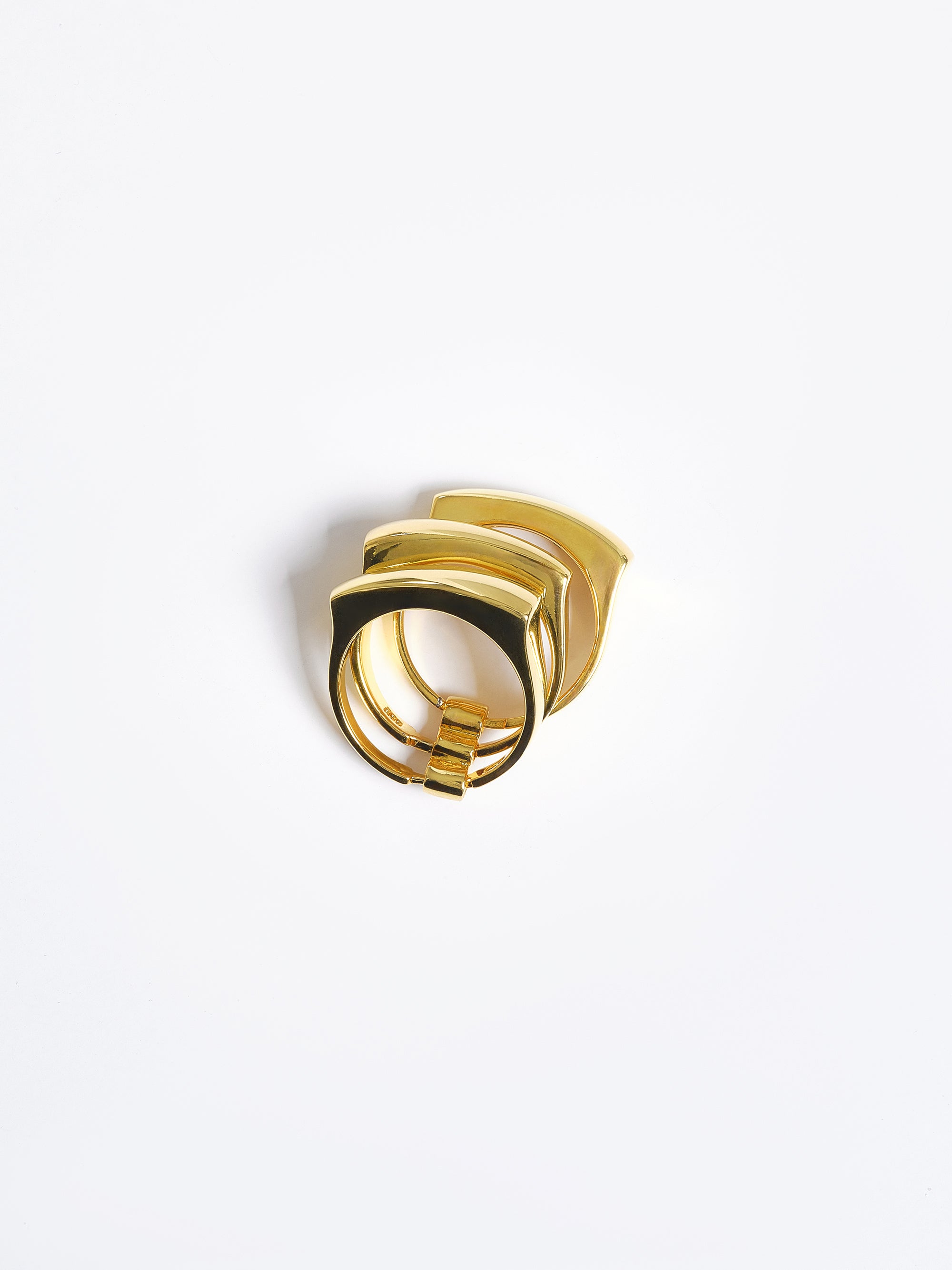 Tiered Bang Ring, Gold