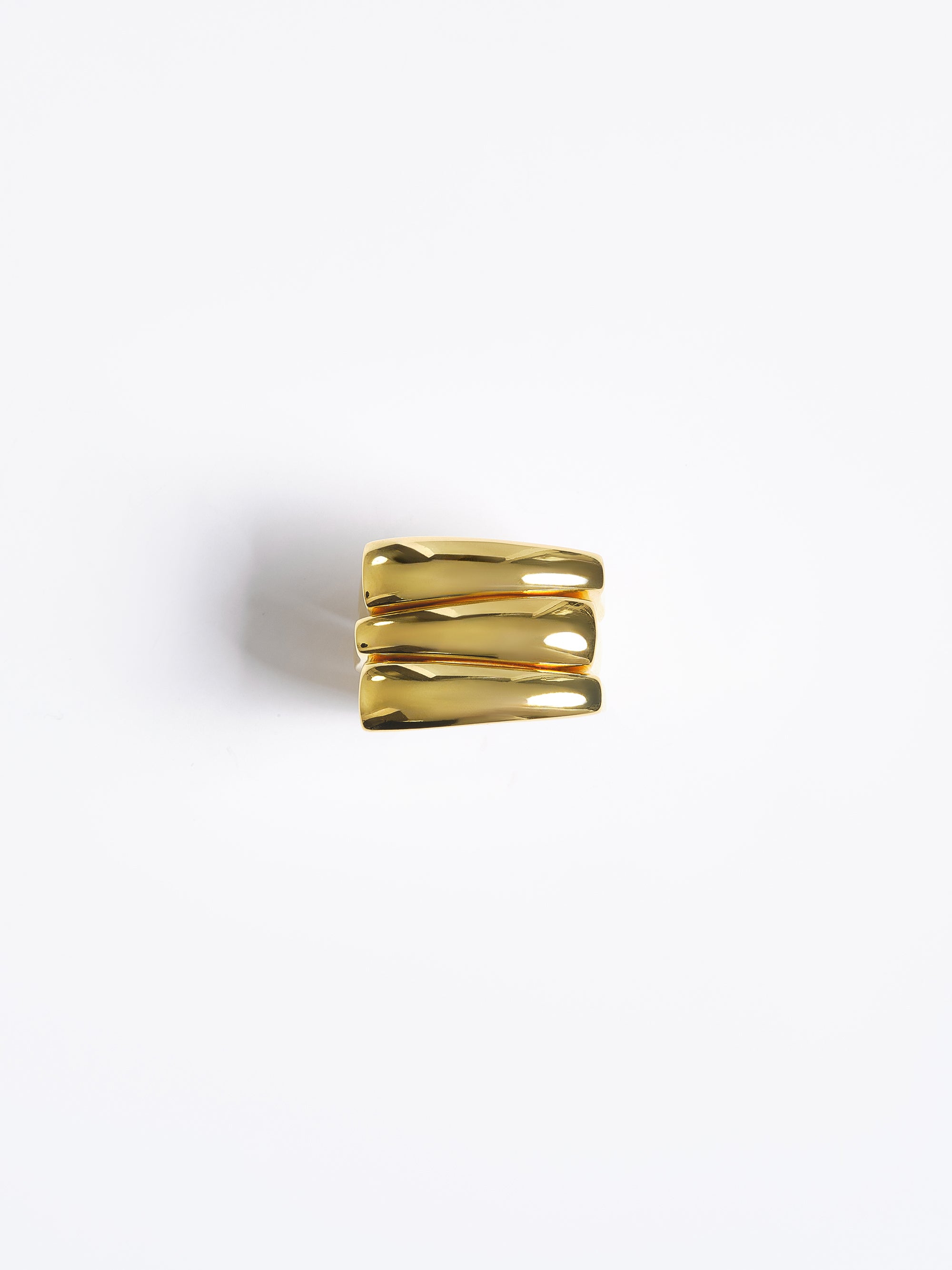 Tiered Bang Ring, Gold