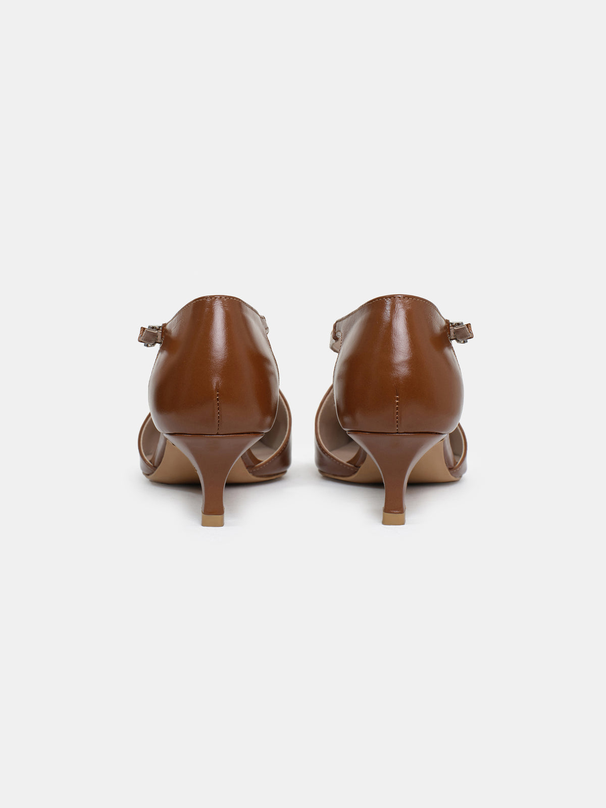 Bugur 80's Criss-Cross Pumps, Latte