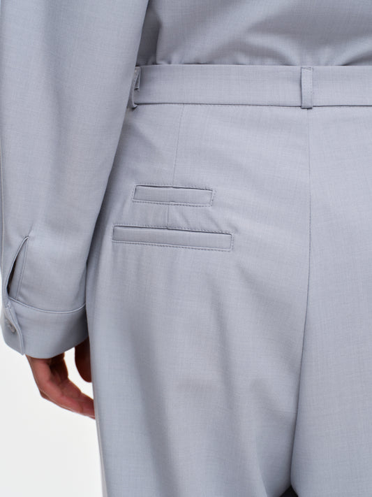 Pintucked Trousers, Glaucous