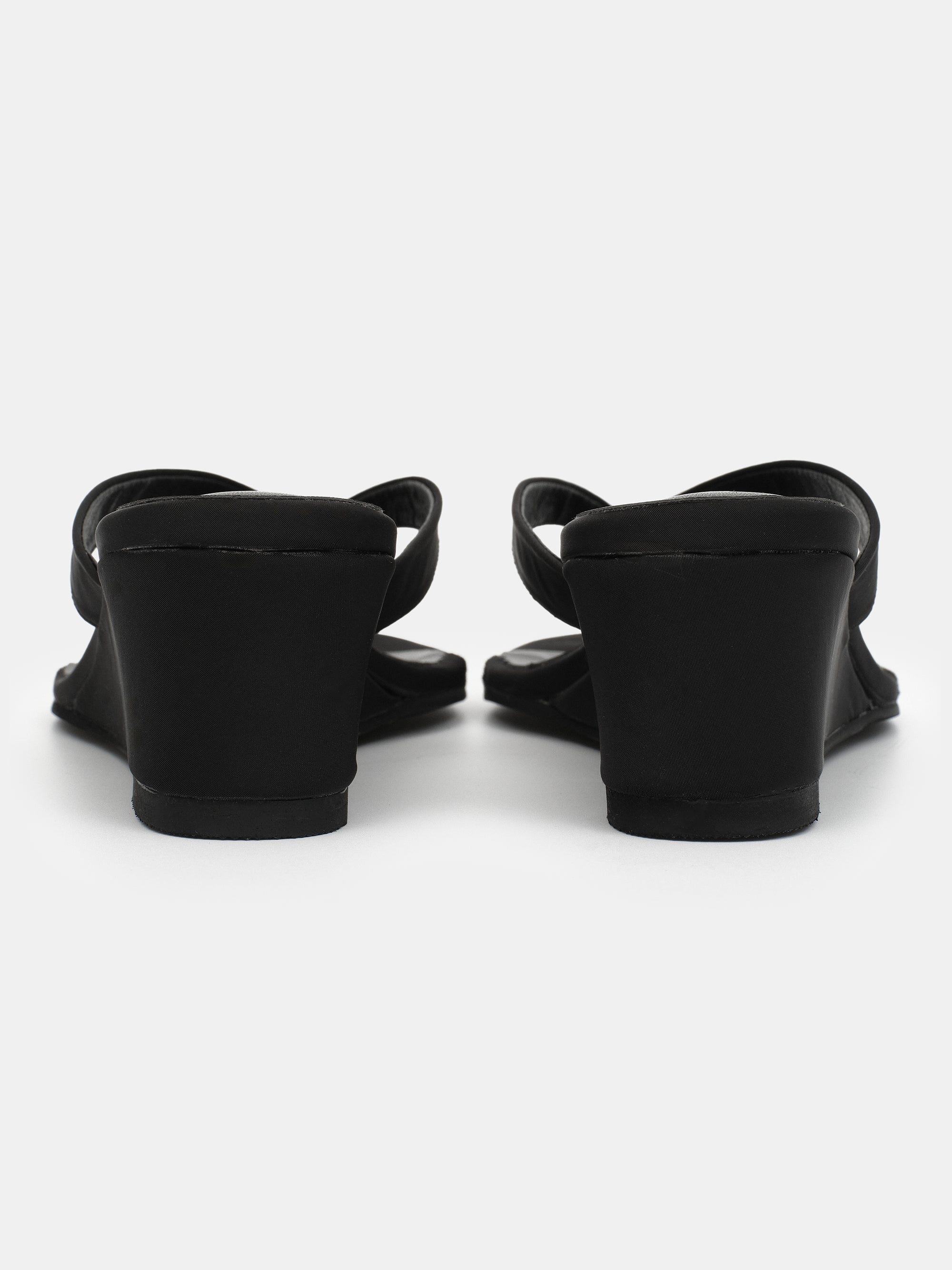 Arch Wedge Sandal, Black