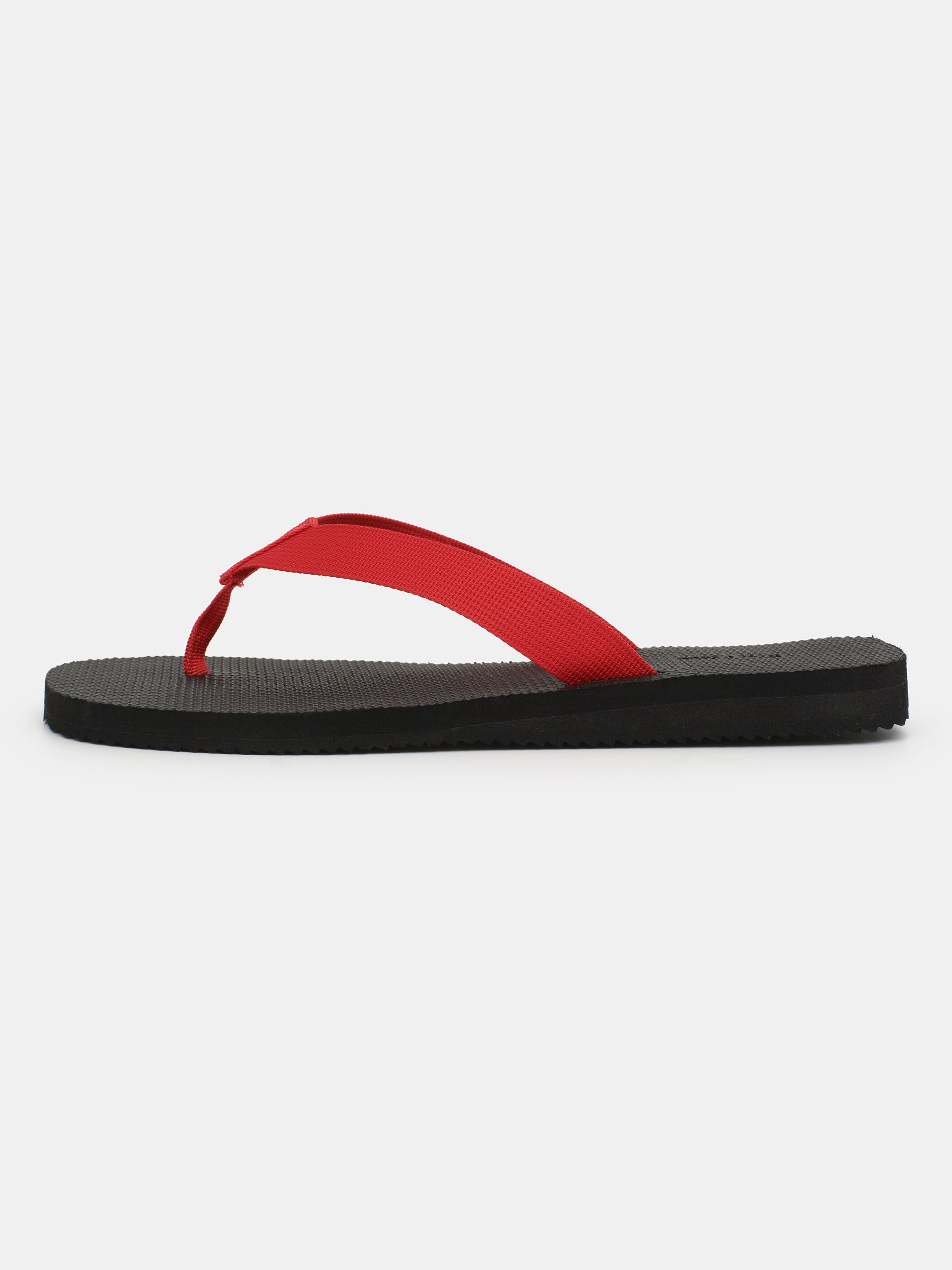 Woven Strap Flip-Flops, Red