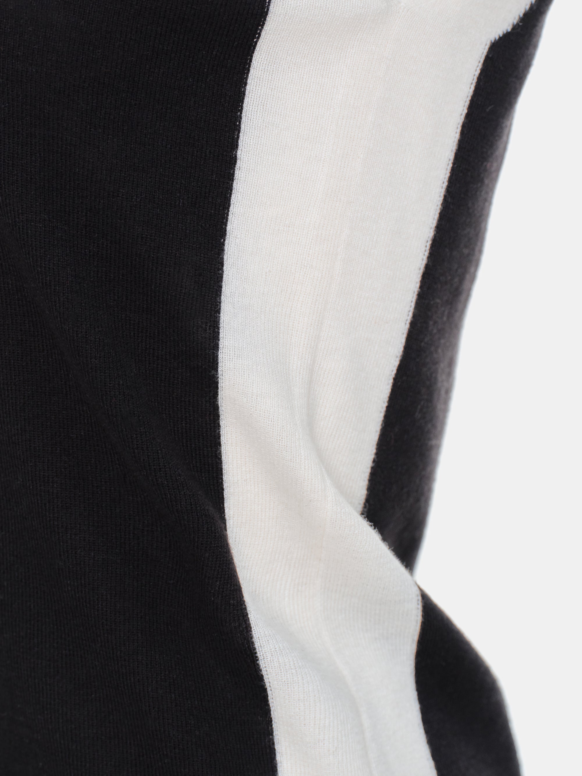 Contrast Sleeveless Knit, Black