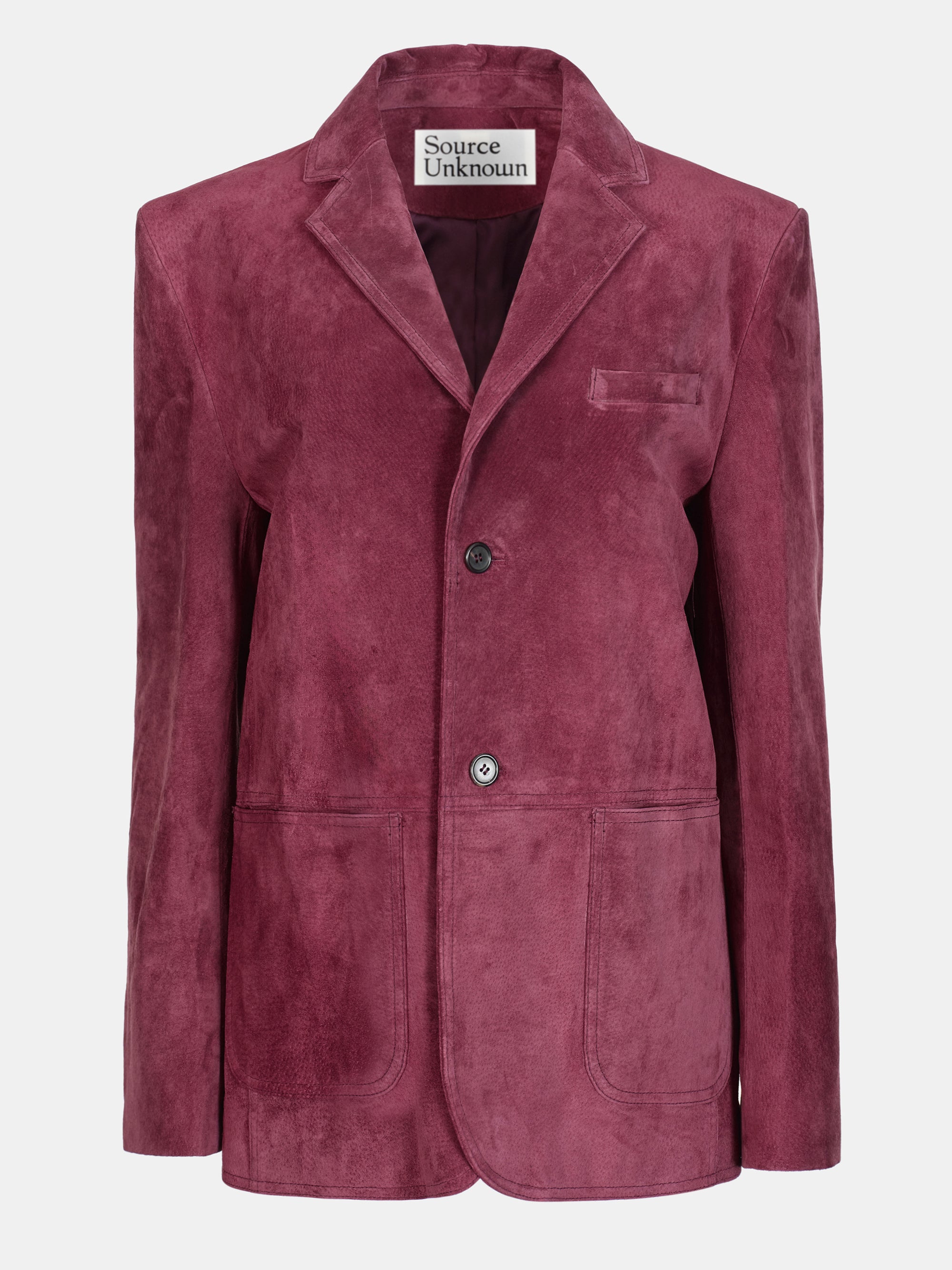 Kant Suede Blazer, Burgundy