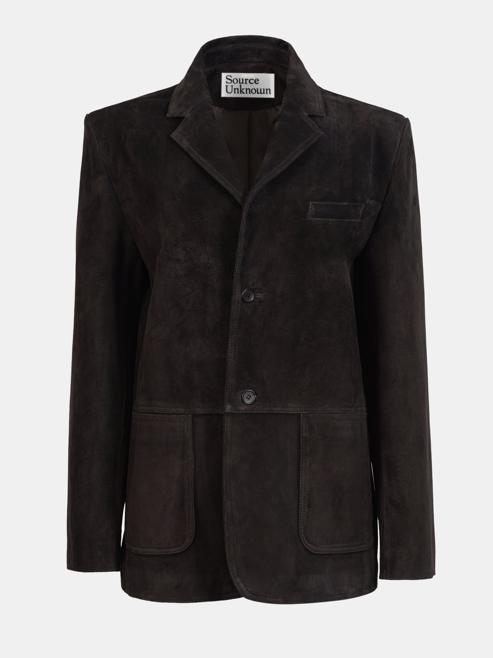 Kant Suede Blazer, Dark Chocolate
