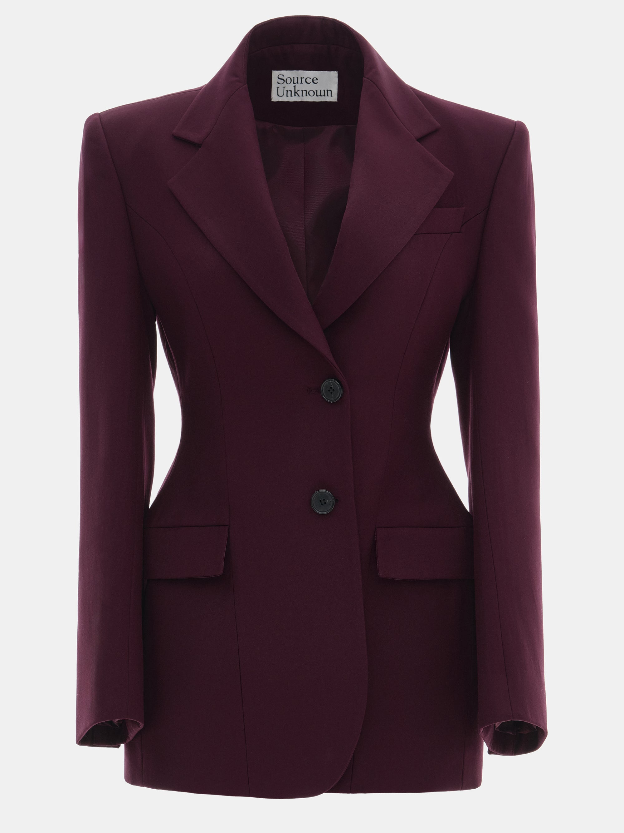 Poldo Hourglass Blazer, Merlot