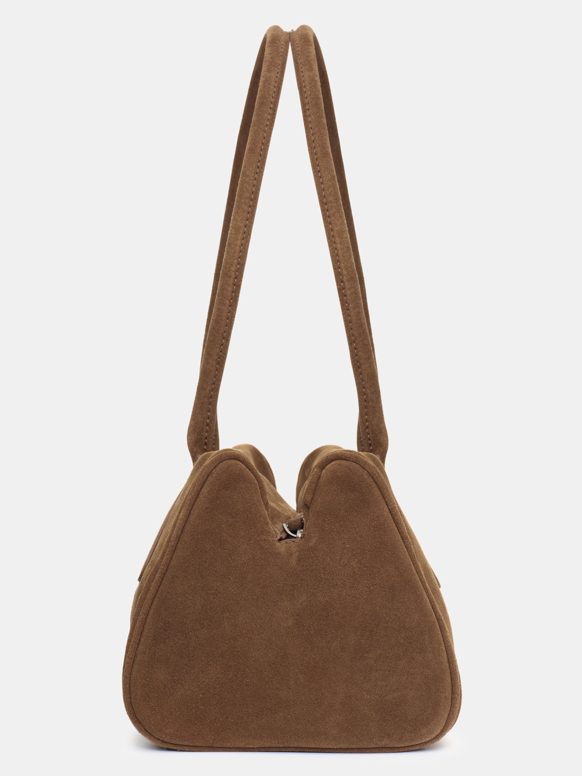 Triangular Boston Tote, Taupe